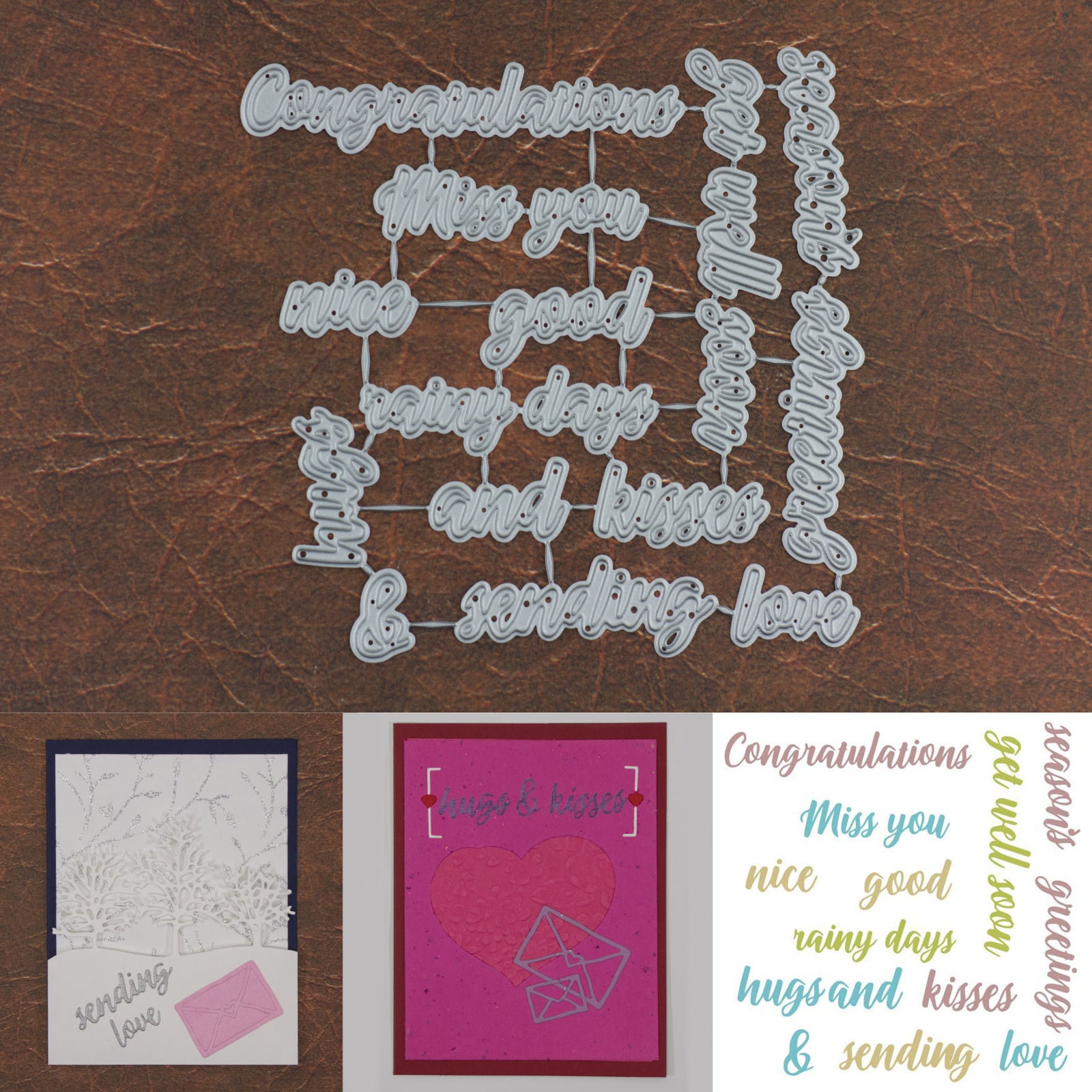 So Many Words Sentiments Cutting Dies