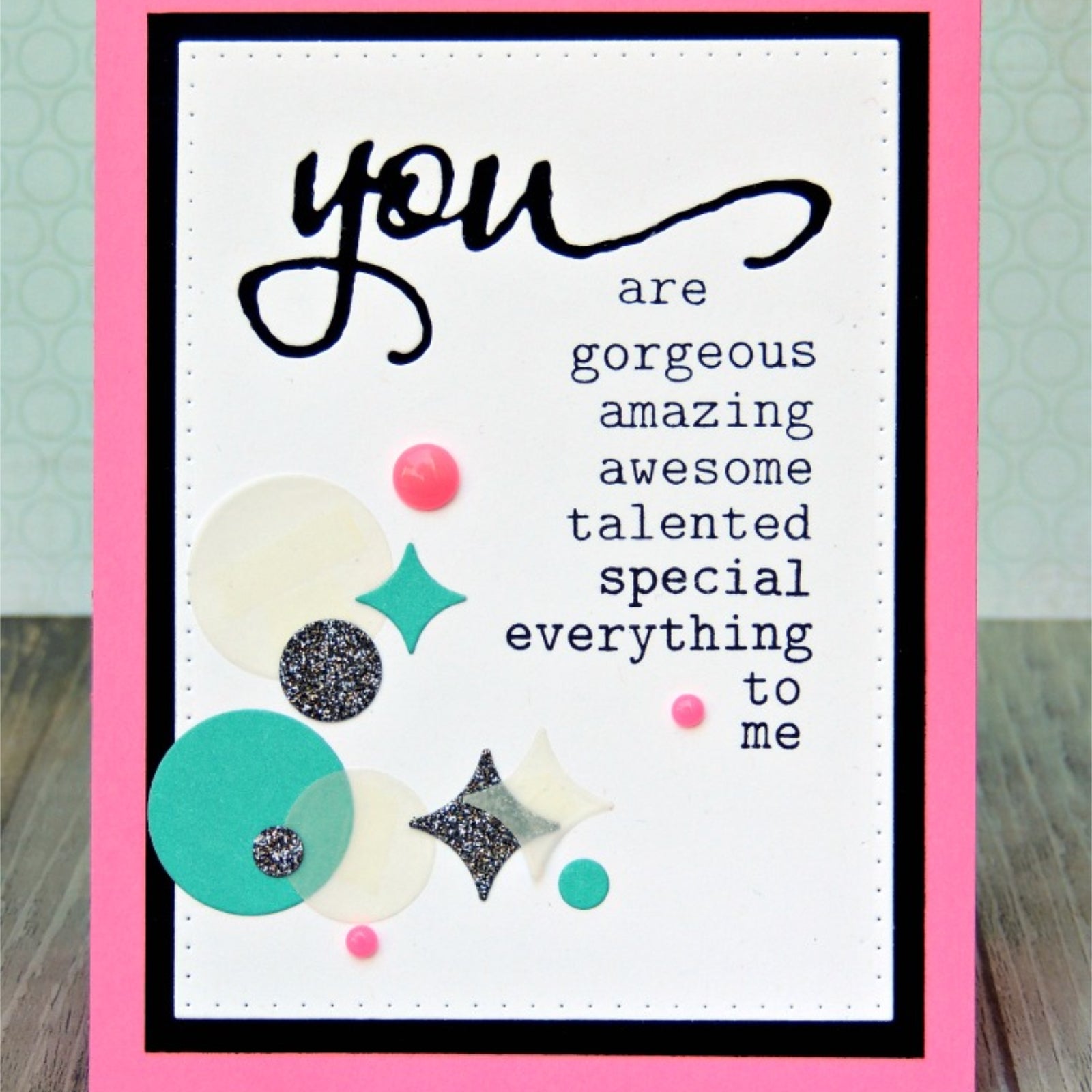 Congrats You Sentiment Words Cutting Dies