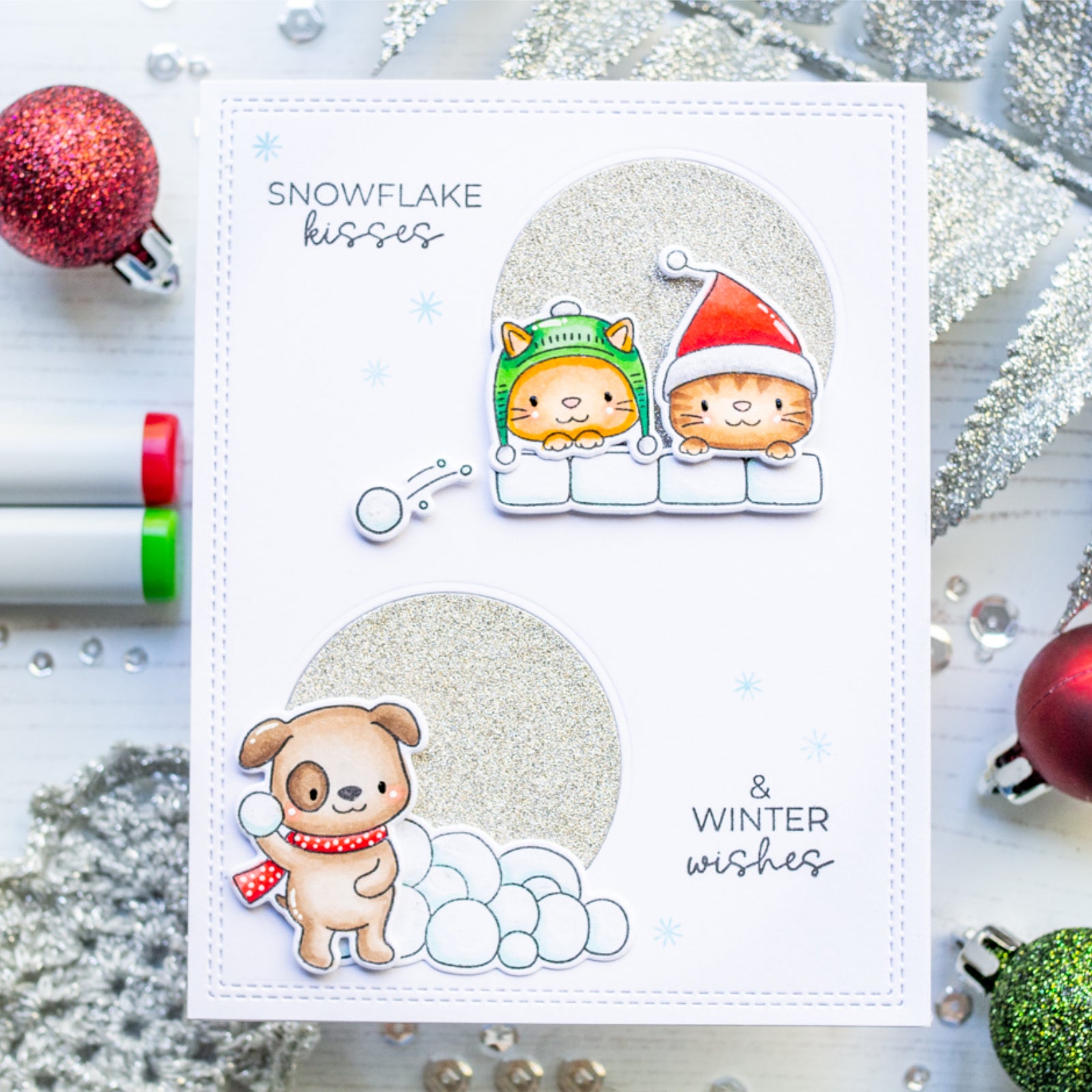 Oh What Fun Winter Animal Friends Cutting Dies & Stamps Set