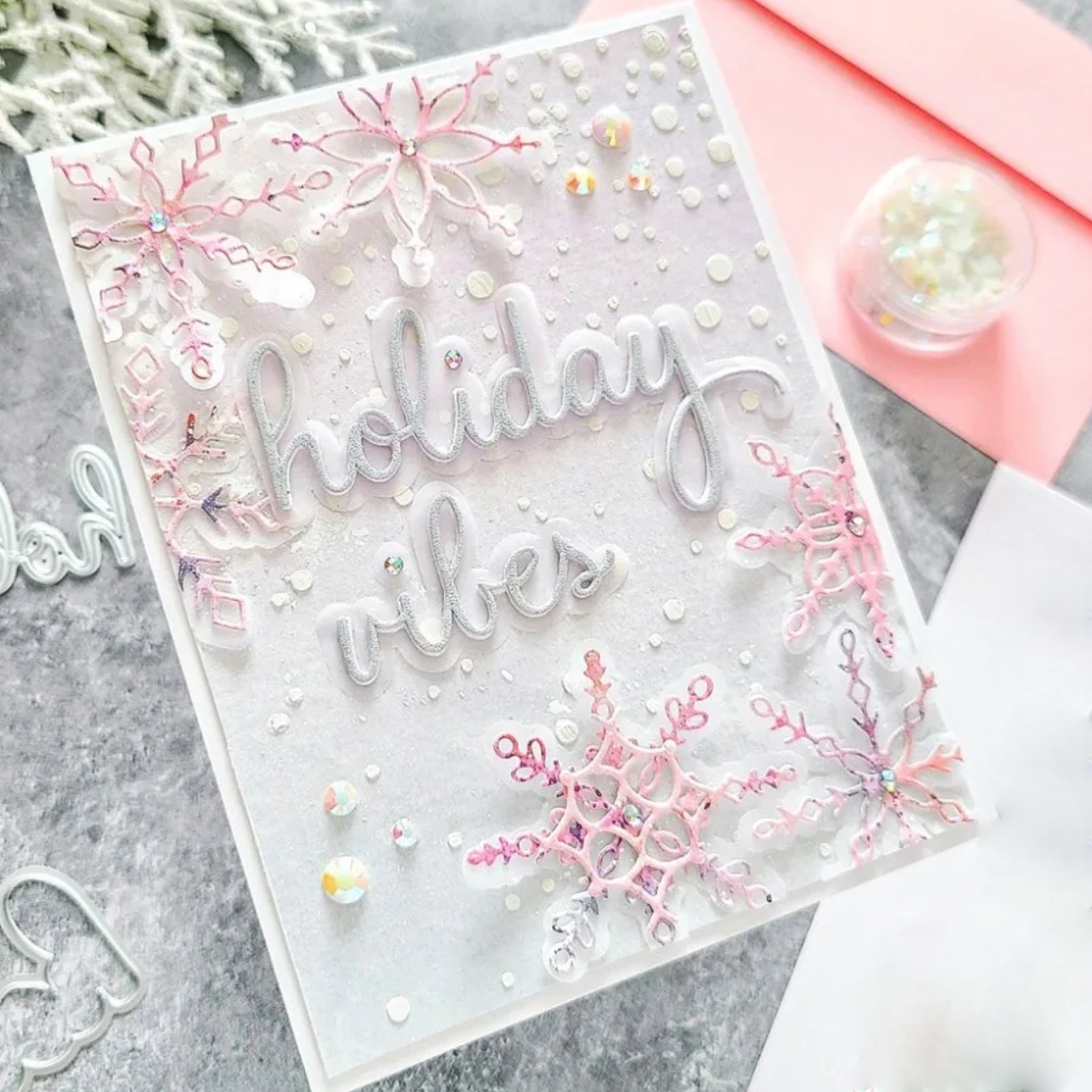 Ten Stunning Snowflakes w Shadows Cutting Dies