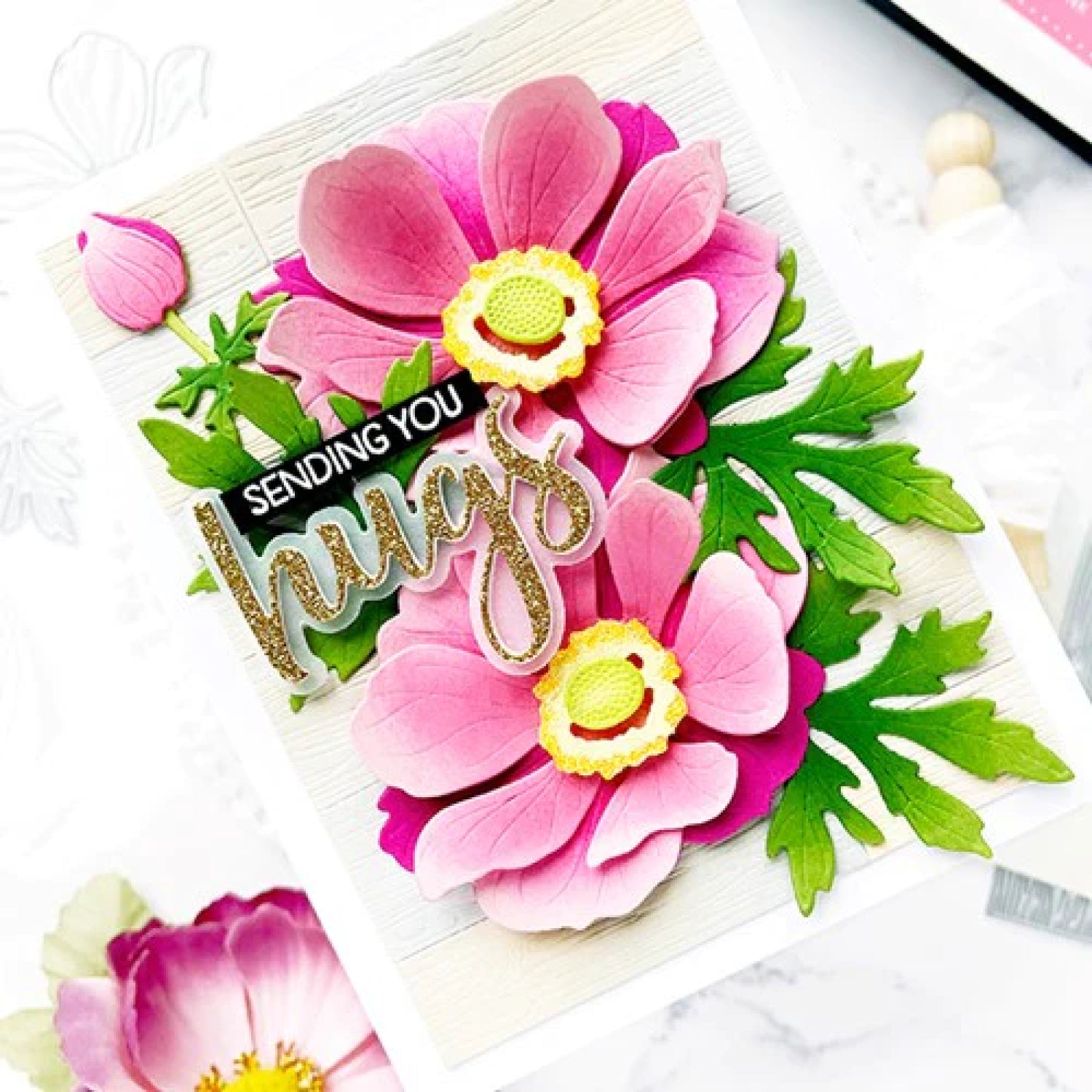 Hugs Friend Sentiments Builder Cutting Dies & Stamps Set