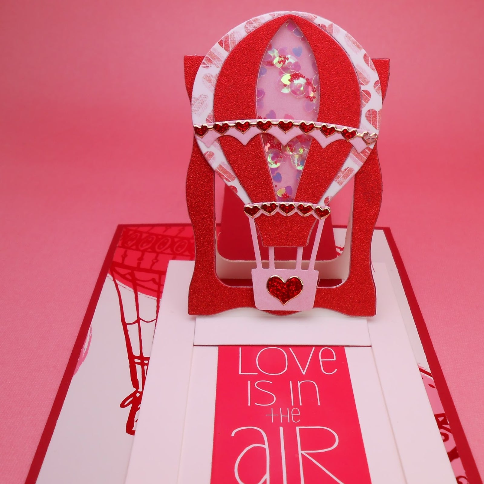 Pop Up Hot Air Balloon w Clouds Cutting Embossing Dies