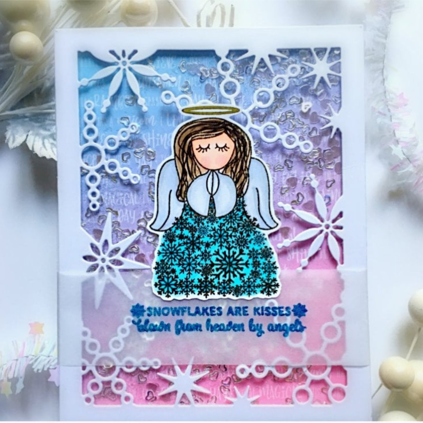 Snowflakes Background Frame Cutting Die