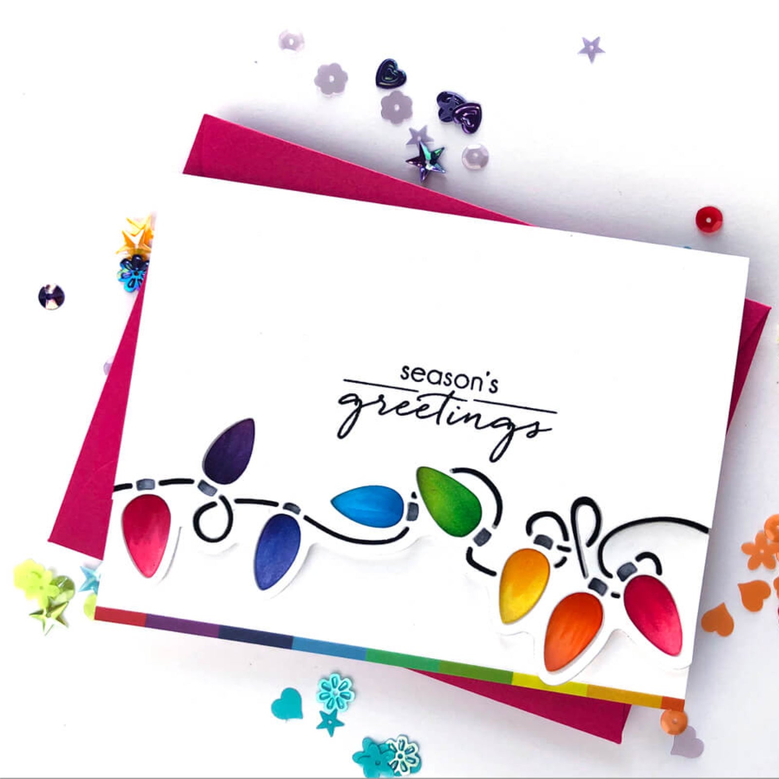 Holiday Lights Border Cutting Die