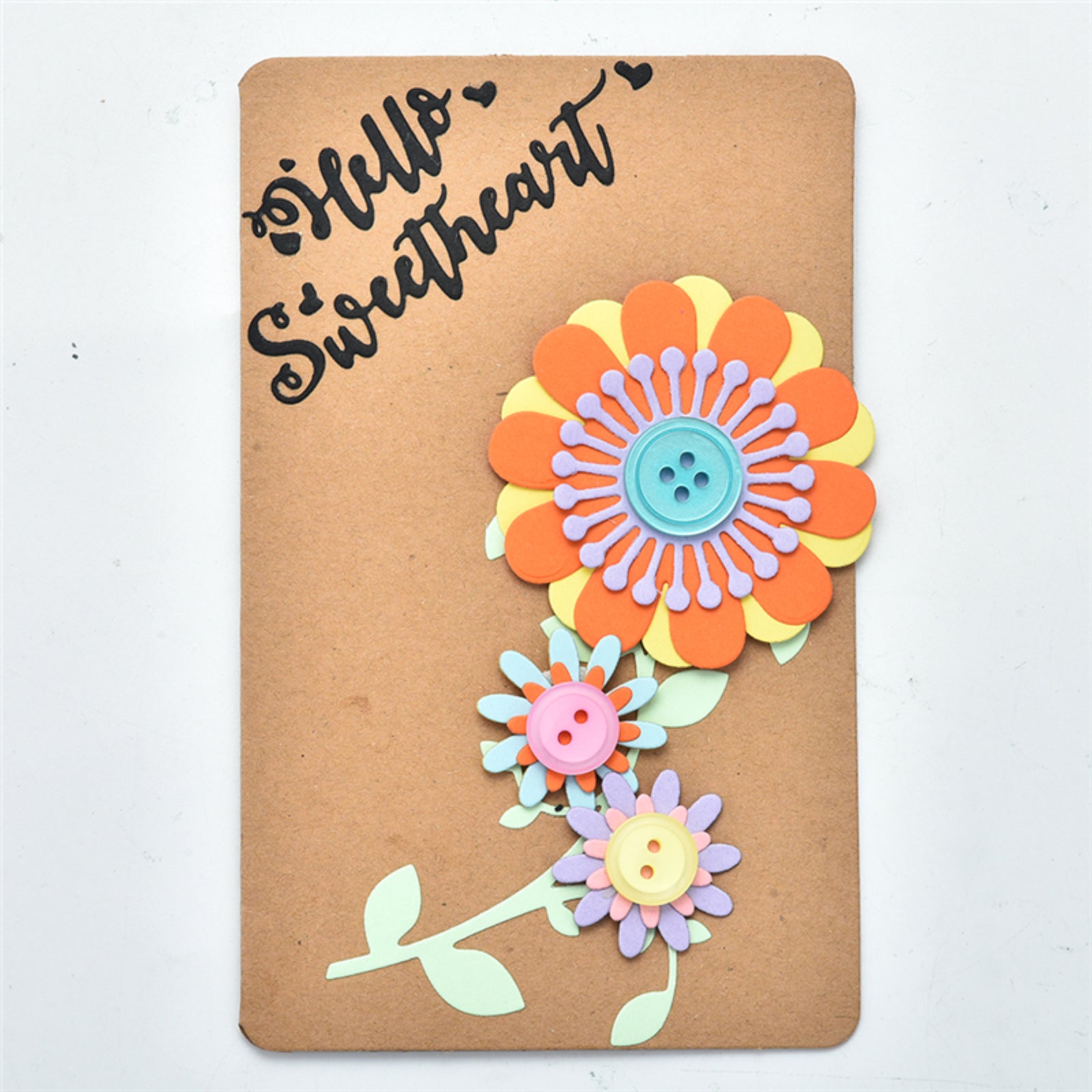 Hello Sweetheart Sentiment Cutting Dies