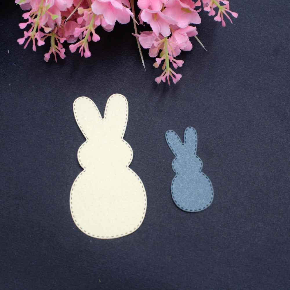 Easter Bunnies Stitched Peeps Cutting & Embossing Dies - 2 Sizes