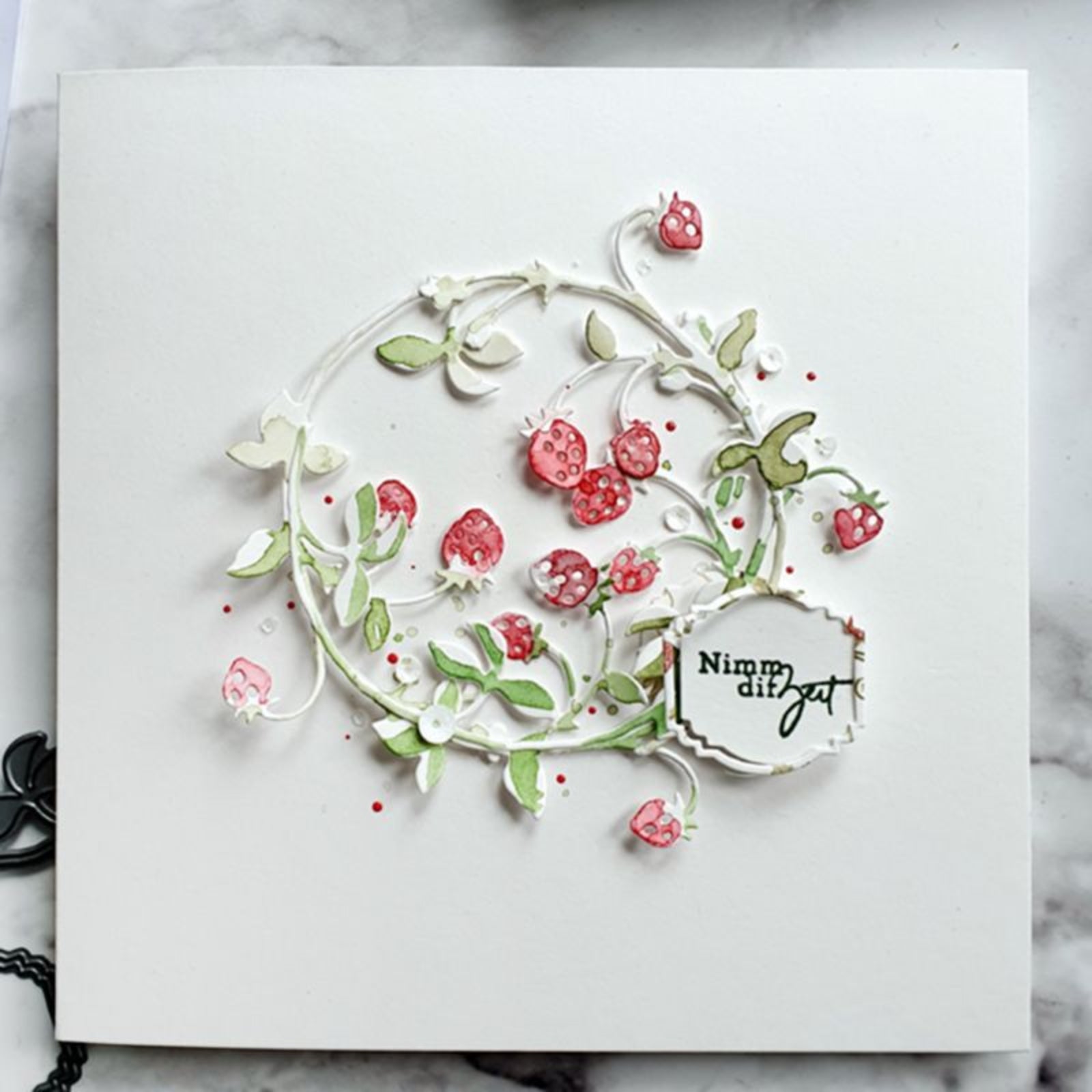 Wild Strawberry Vines Cutting Dies