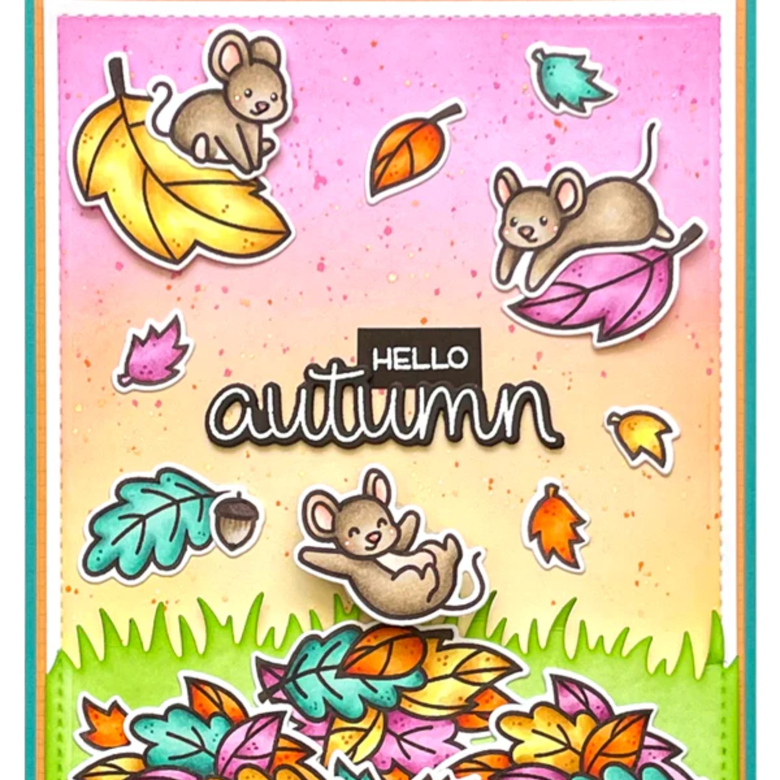 Fall Sentiments Cutting Dies & Stamps Set