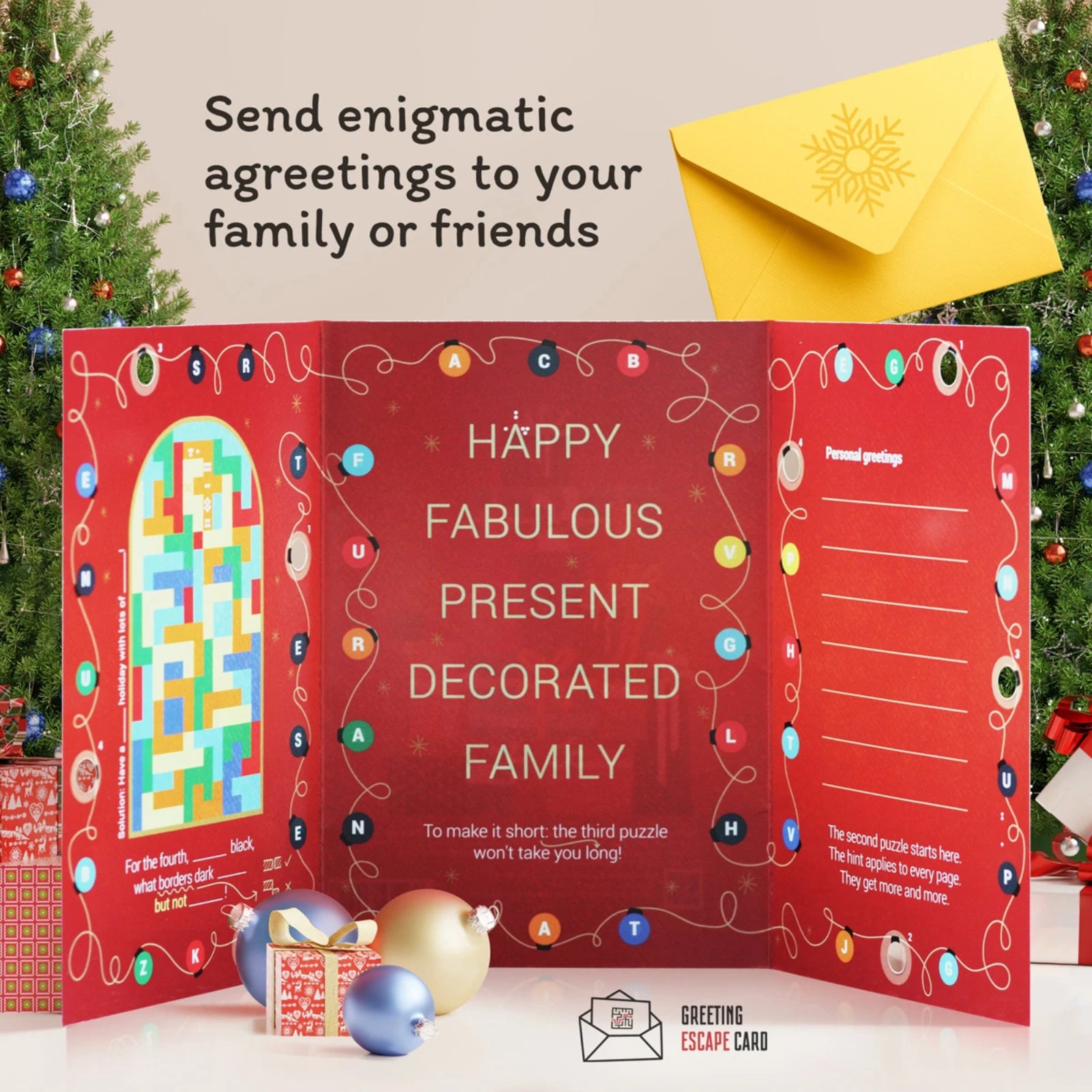 Merry Christmas (2022) Escape Greeting Card (EN) - iDventure