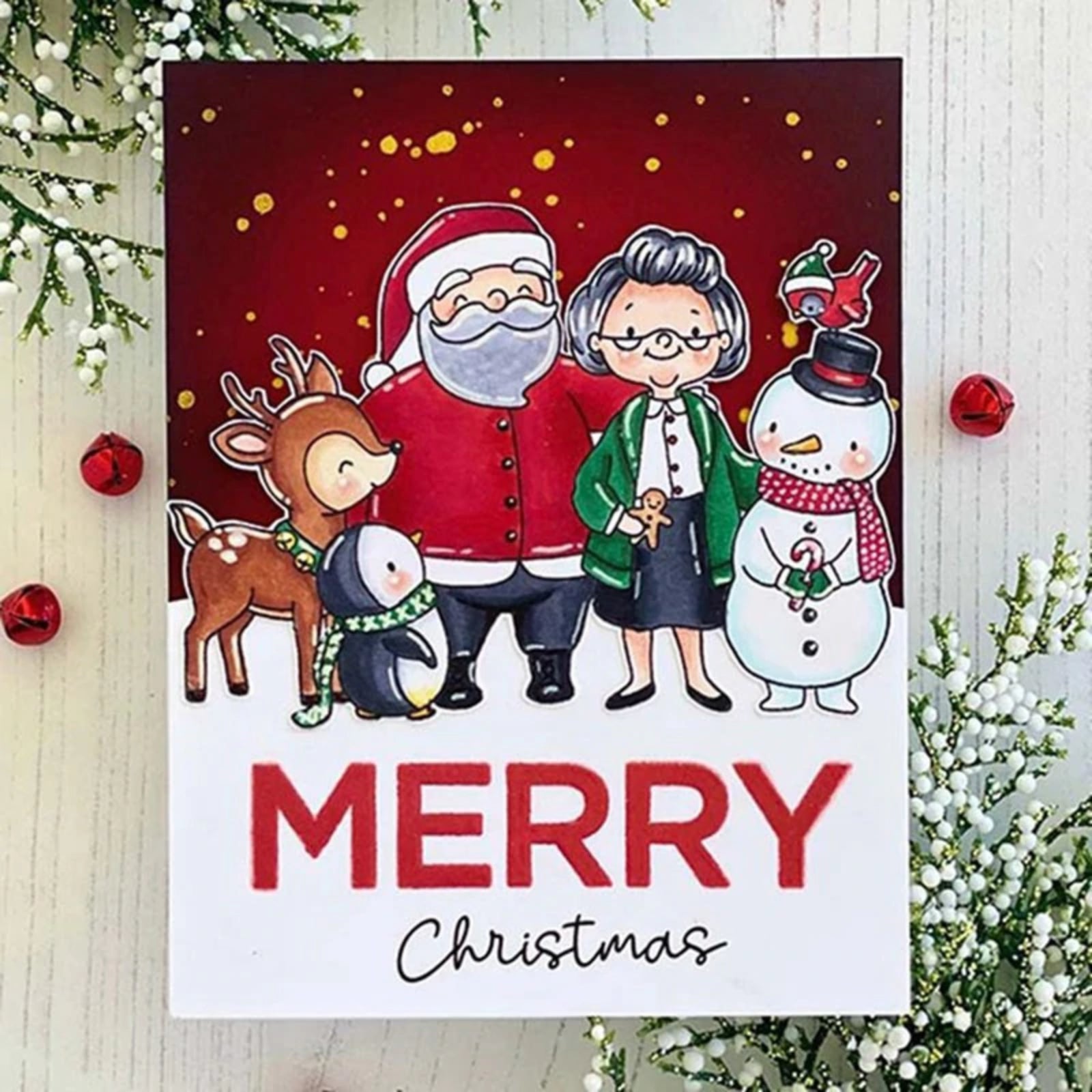 Merry Christmas Sentiments Builder Stamp Set