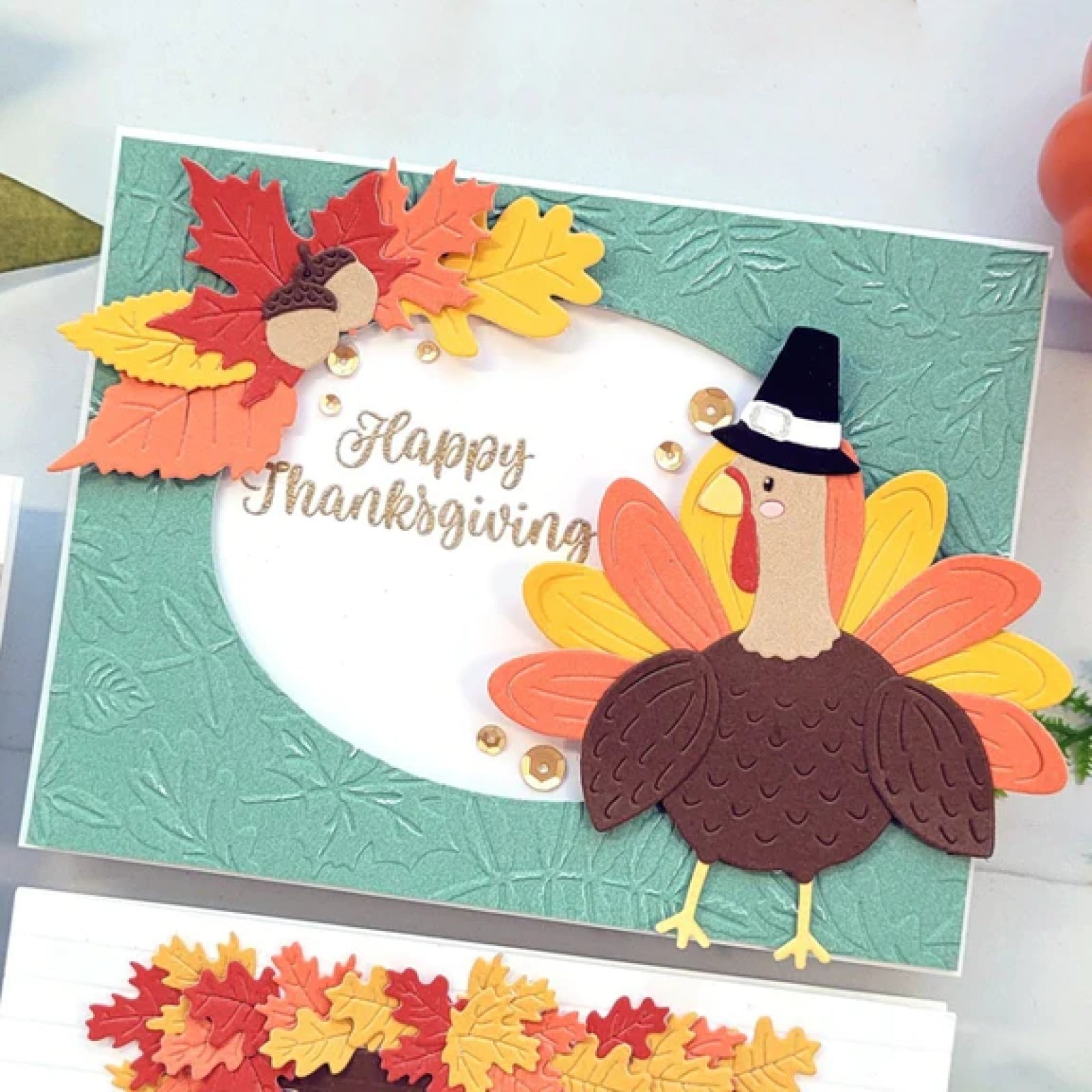Detailed Turkey w Pilgrim Hat Cutting Dies