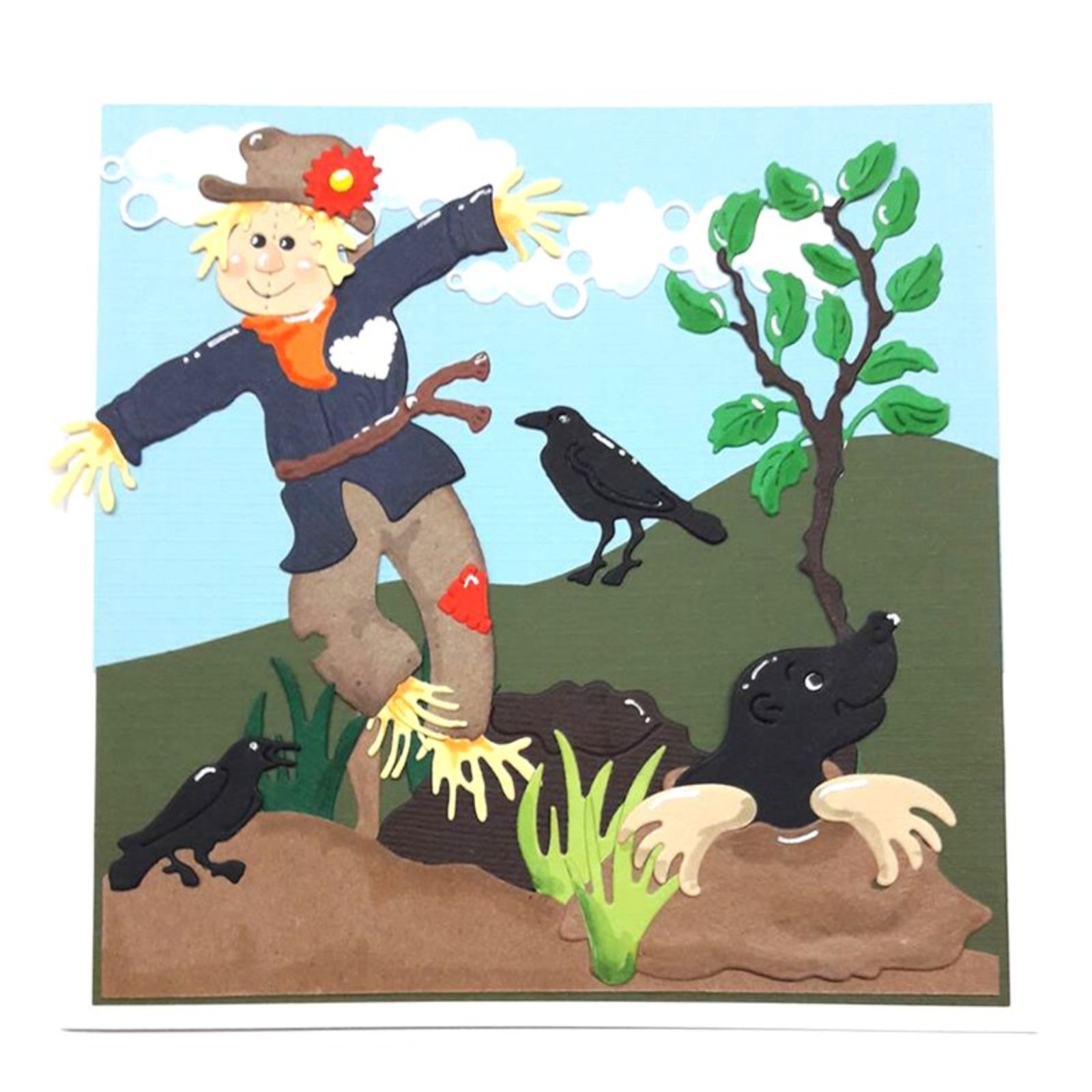 Scarecrow on the Farm Cutting & Embossing Dies