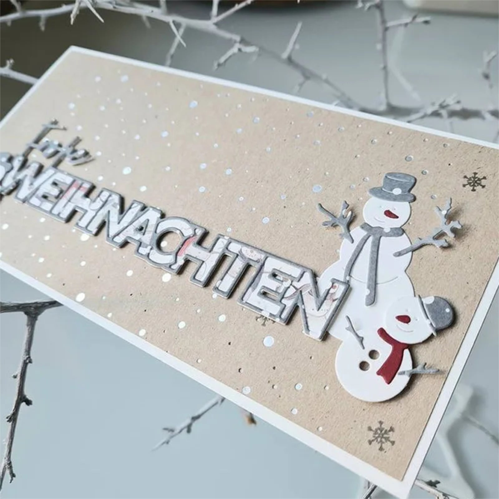 Build Your Own Snowman Trio Cutting Dies Set Style A