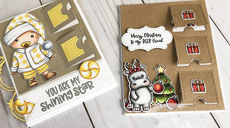 Pop Up / Lift the Flap or Gift Tag Stitched Cutting Die Set