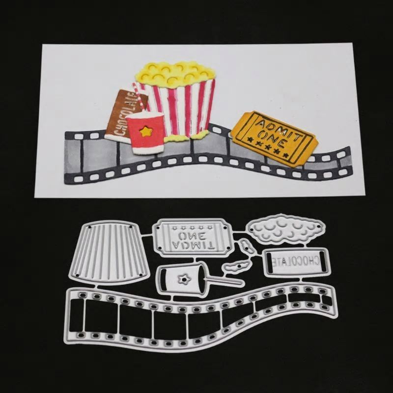 Movie Night Popcorn Cutting & Embossing Dies