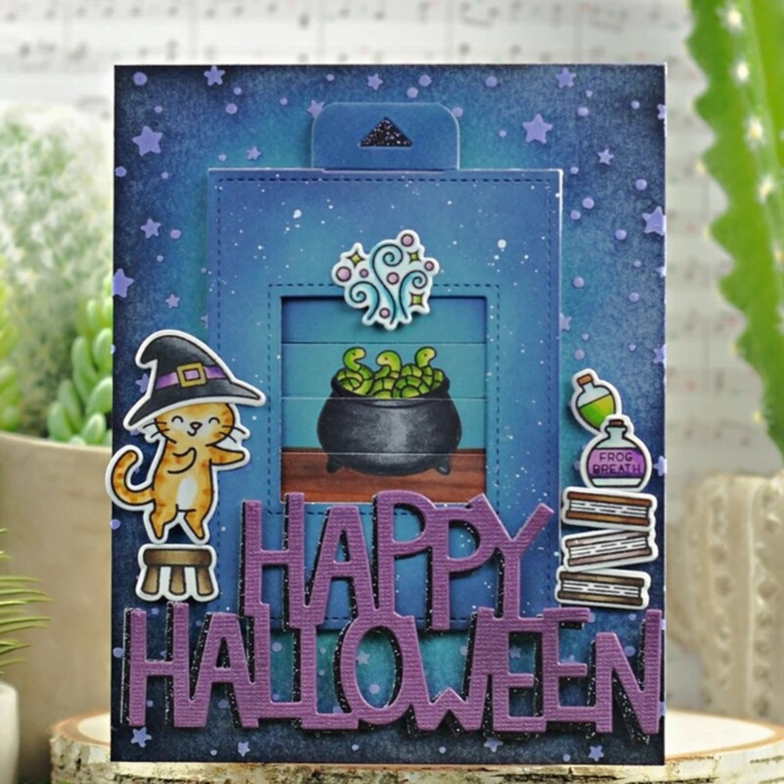Happy Halloween Large Sentiment Words Cutting Die
