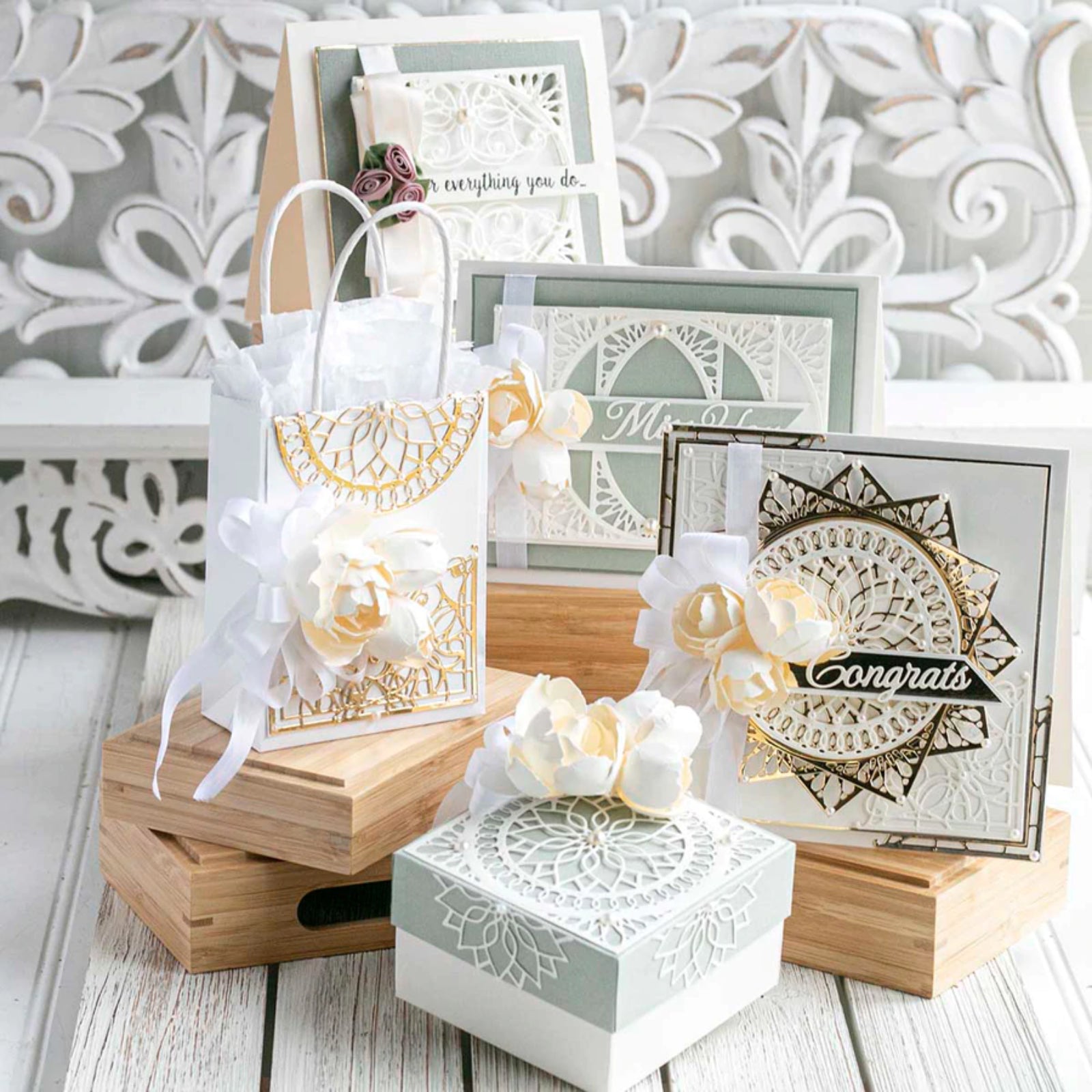 Infinite Elegance Circle Square Corner Cutting Dies