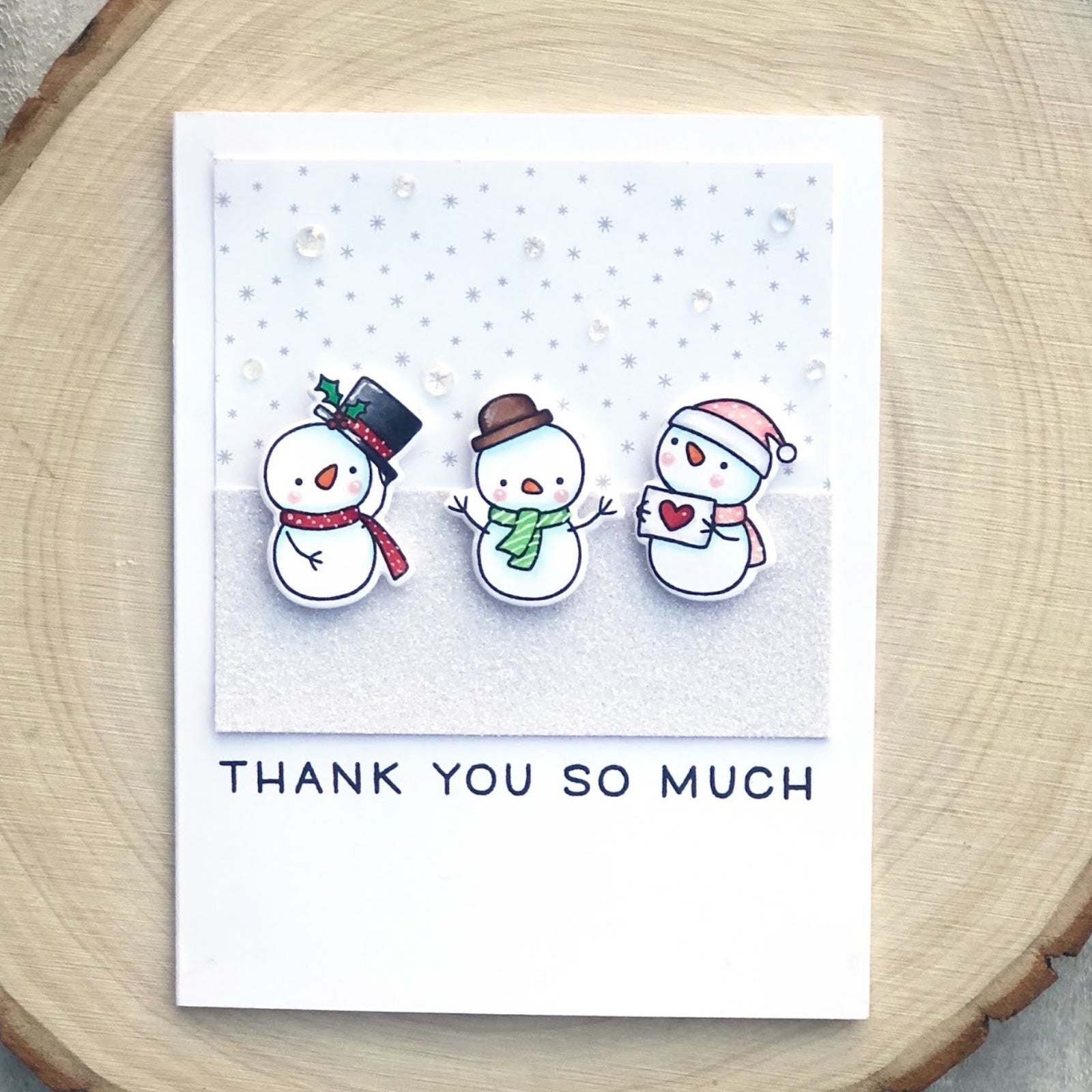 Nine Little Snowmen Cutting Dies & Stamps Set