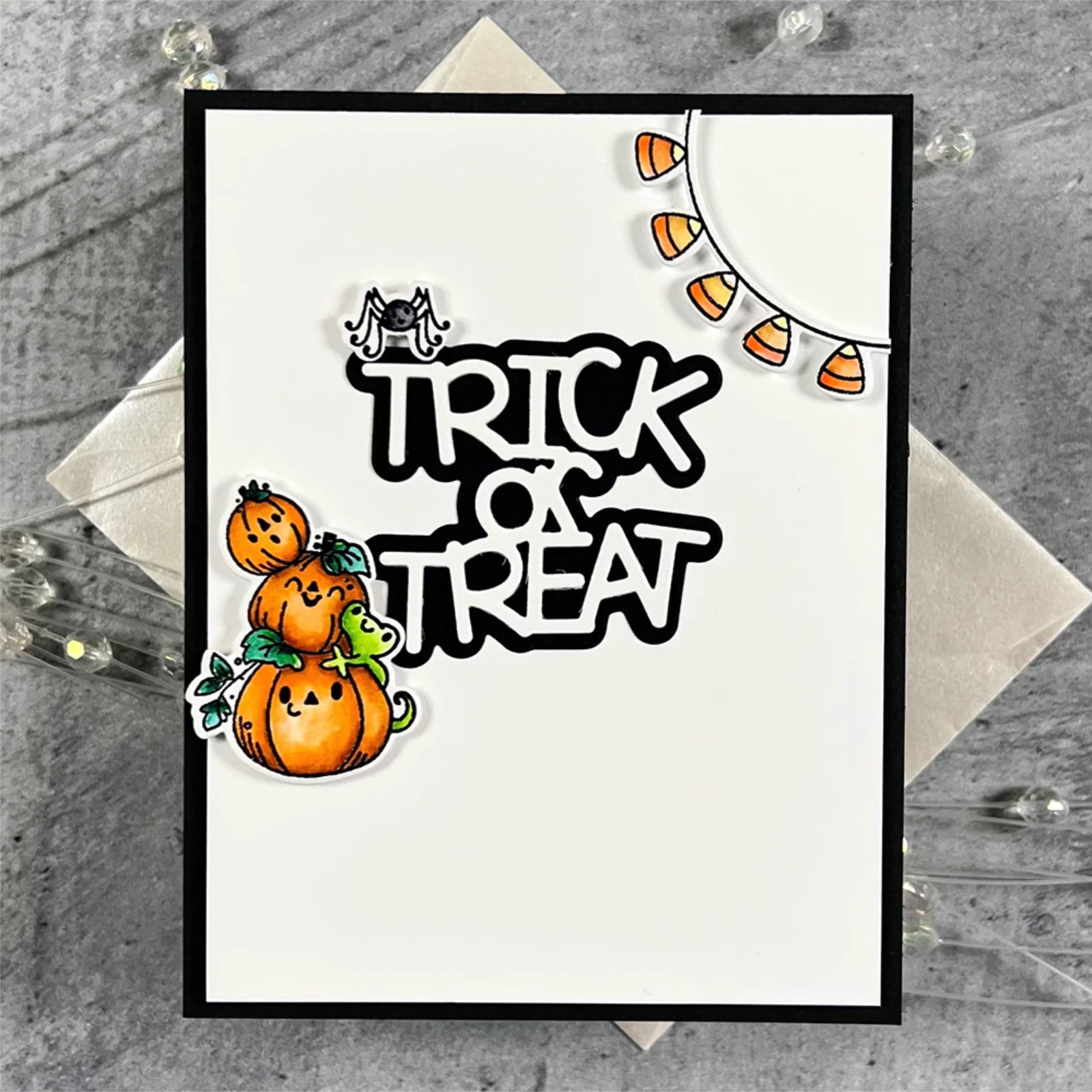 Halloween Phrases w Shadows Cutting Dies