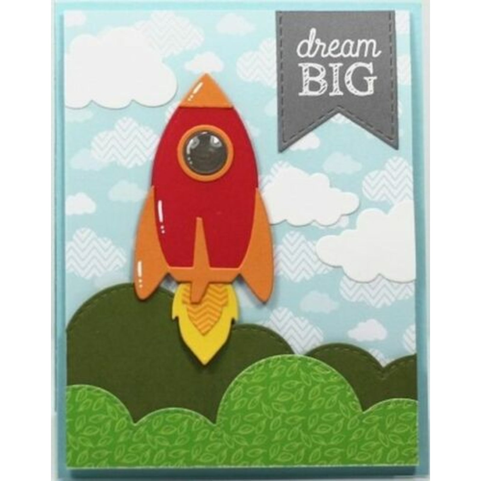 Little Layering Rocketship Cutting Dies
