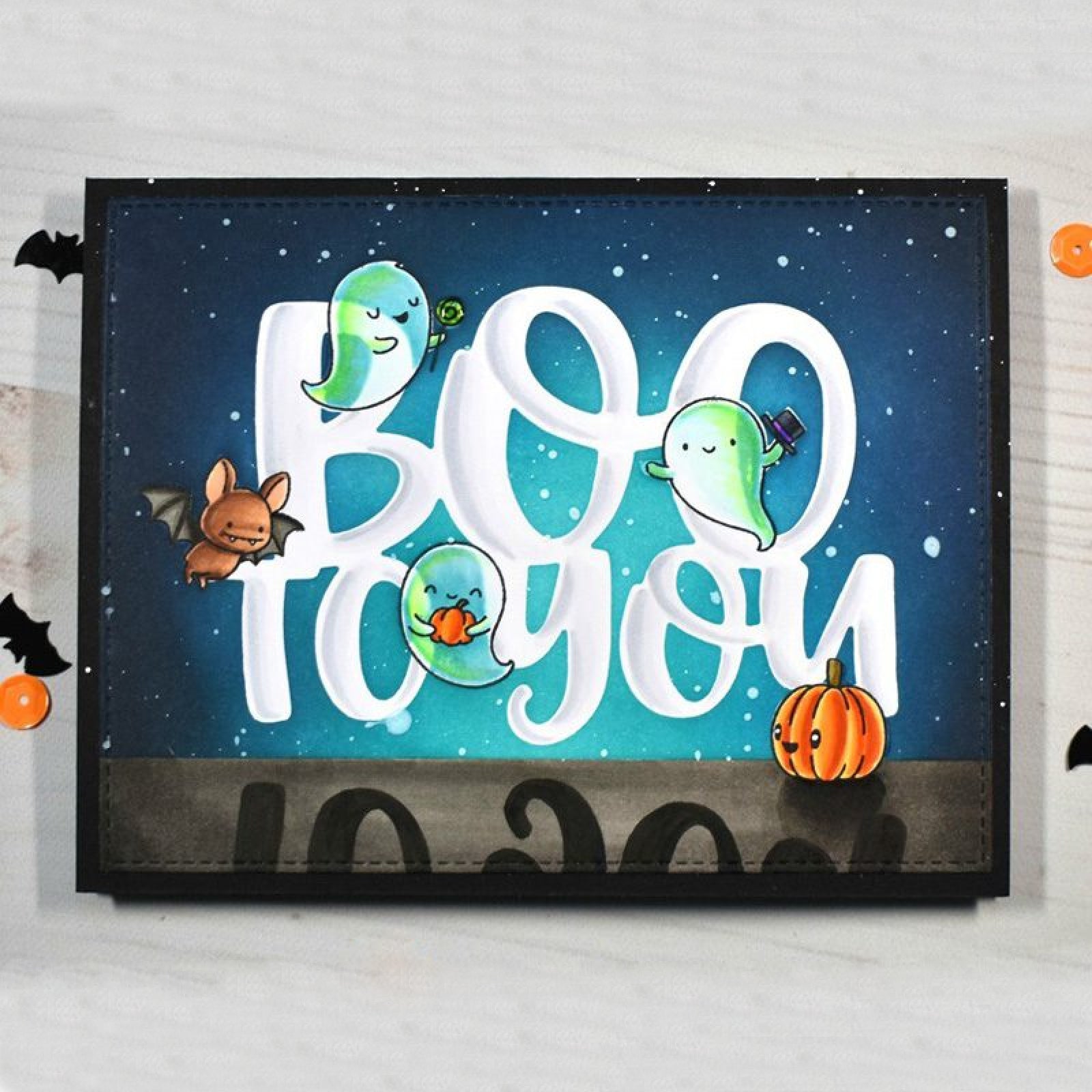 Boo Friends Halloween Cutting Dies & Stamps Set