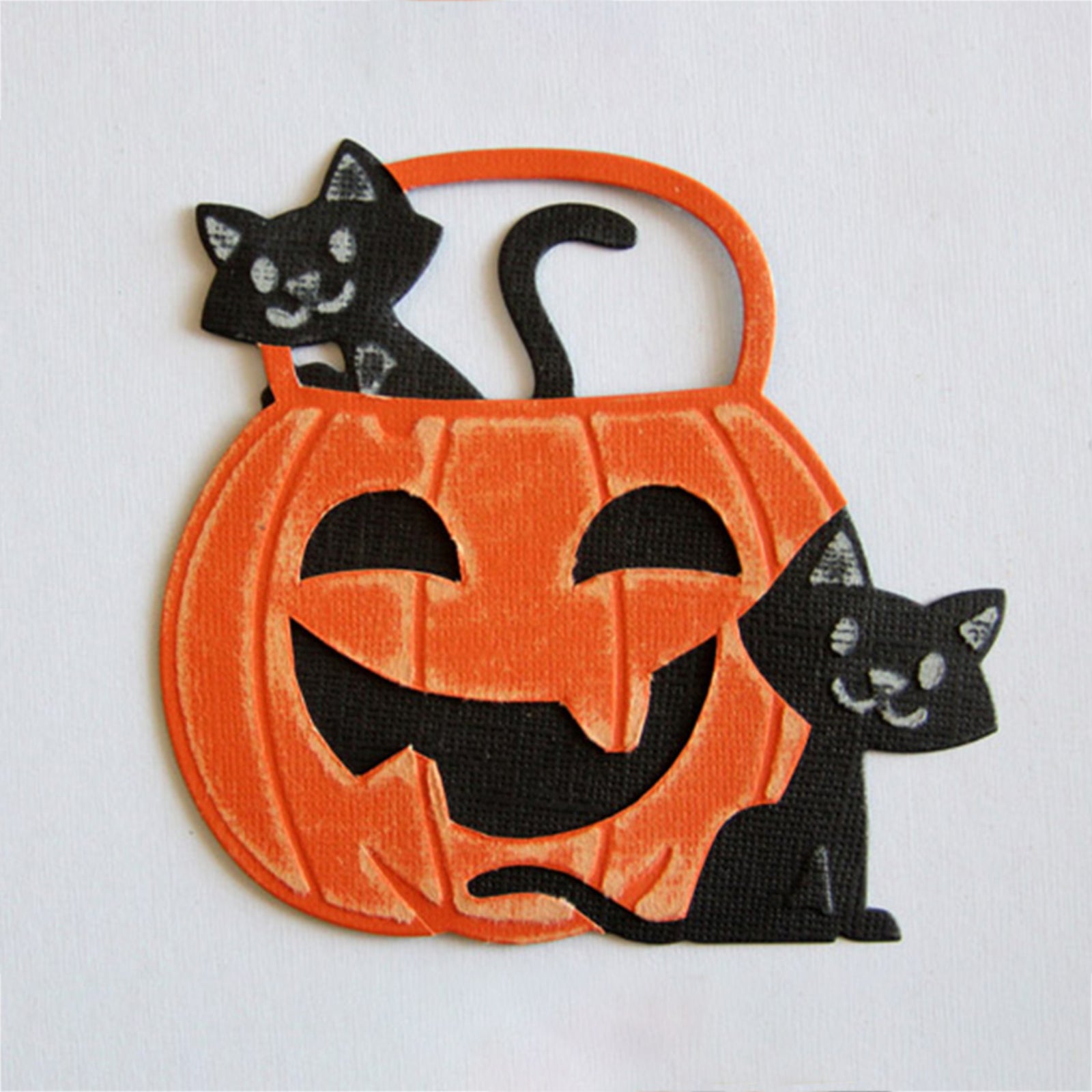 Halloween Jack-o-lantern Candy Bucket Cutting & Embossing Die