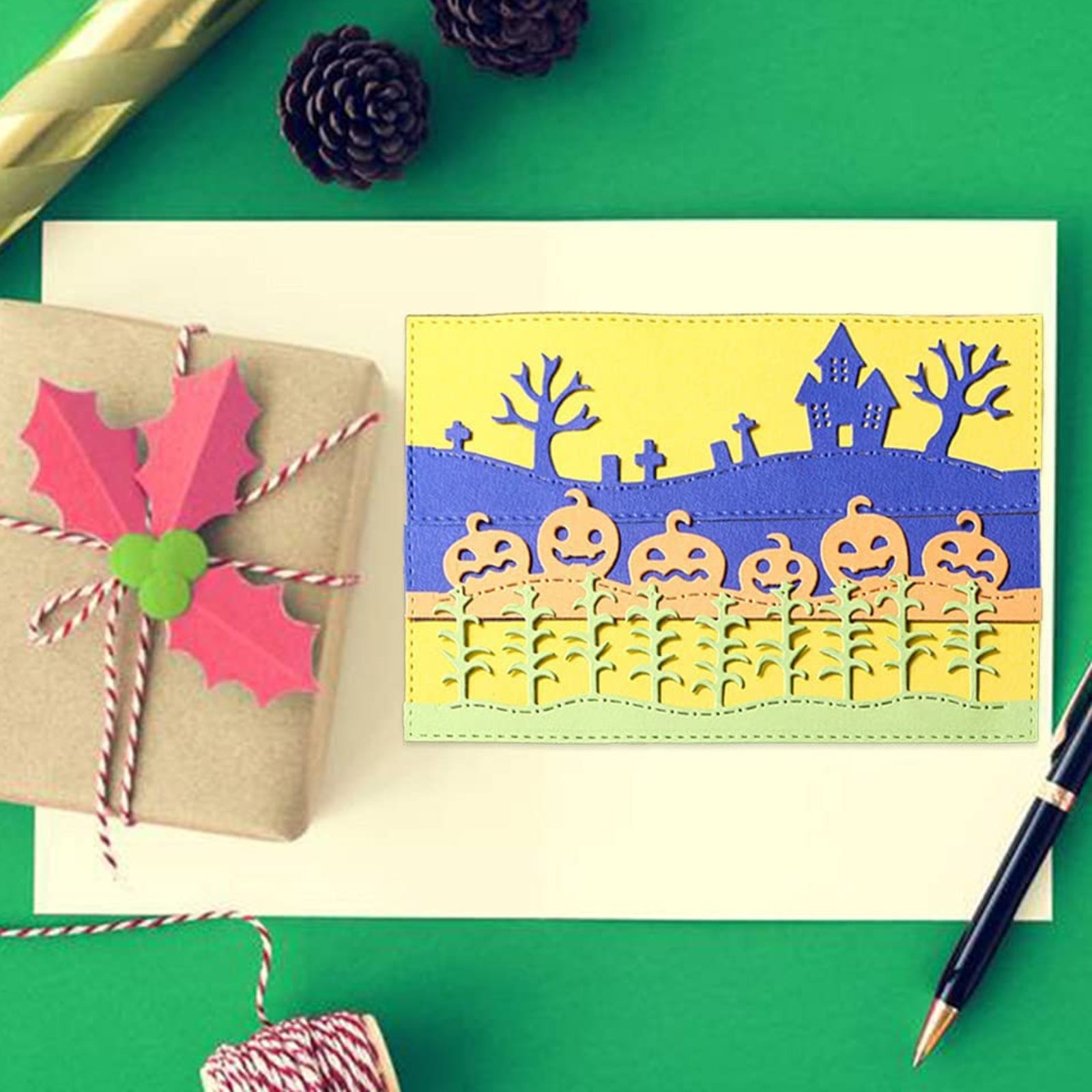 Halloween Scenes Borders Trio Cutting Dies