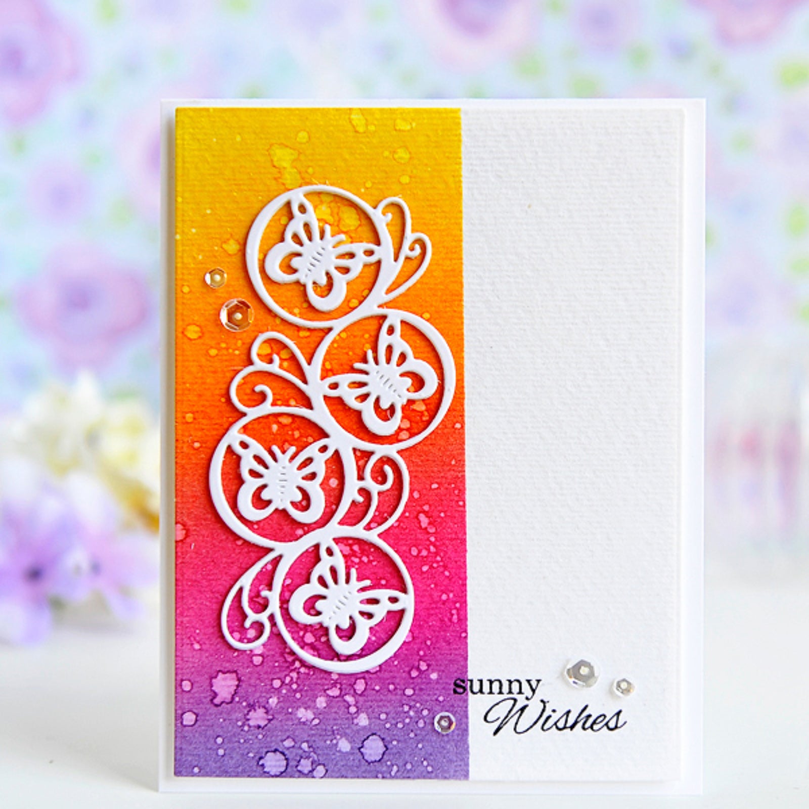 Swirling Butterflies in Circles Cutting Die