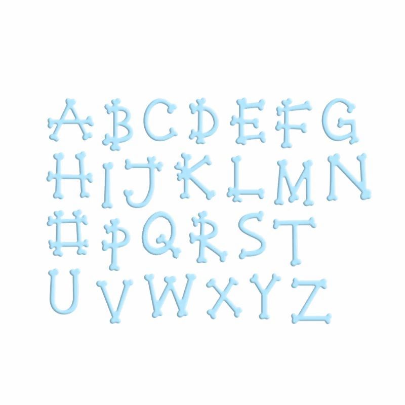 Bones Alphabet Cutting Dies