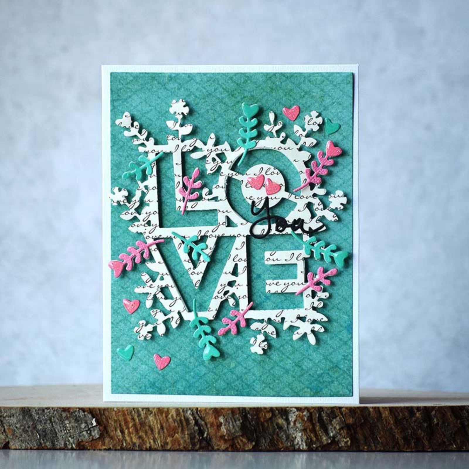 Blooming Love Word Cutting & Embossing Dies