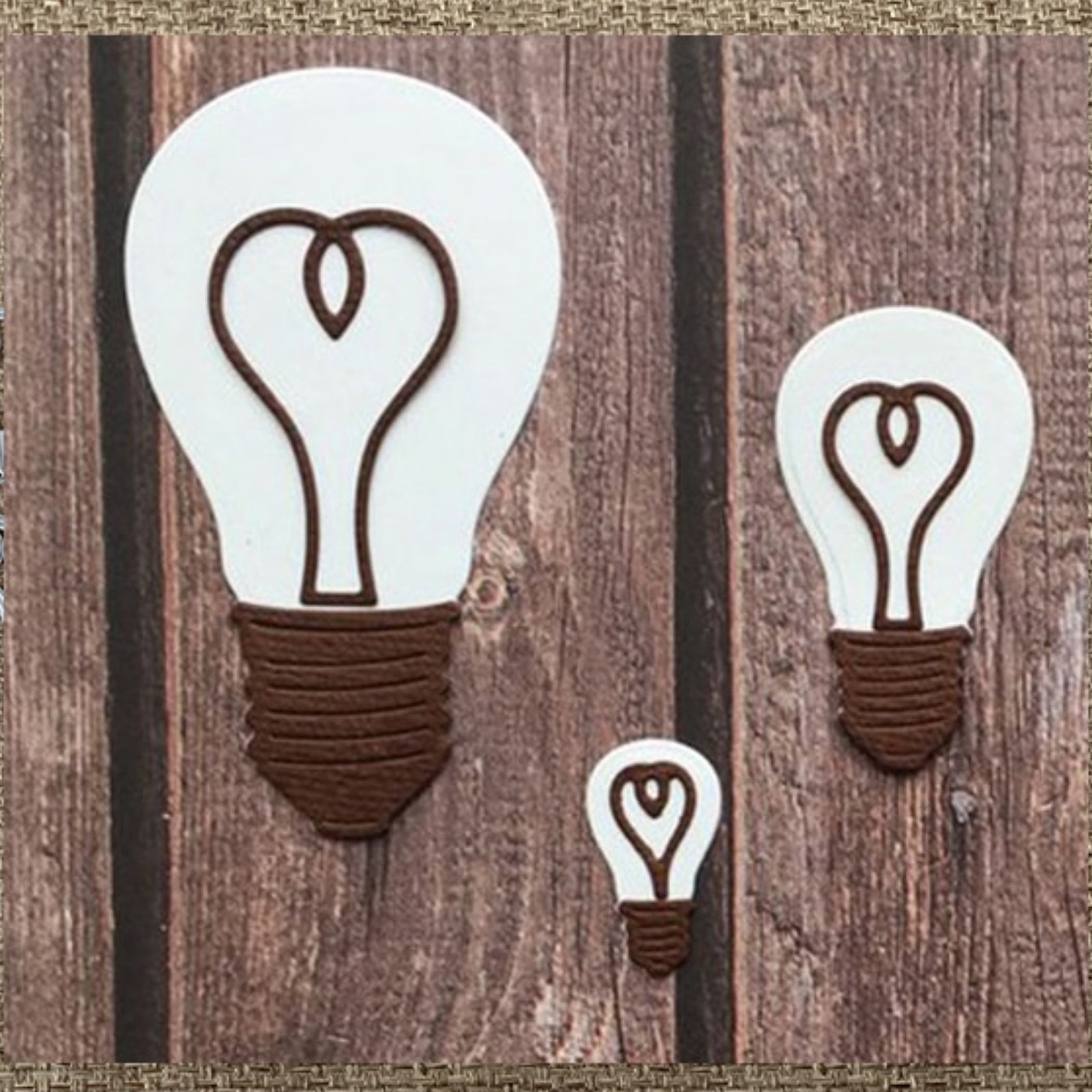 You Light Me Up Electric Bulbs Heart Cutting Die Set