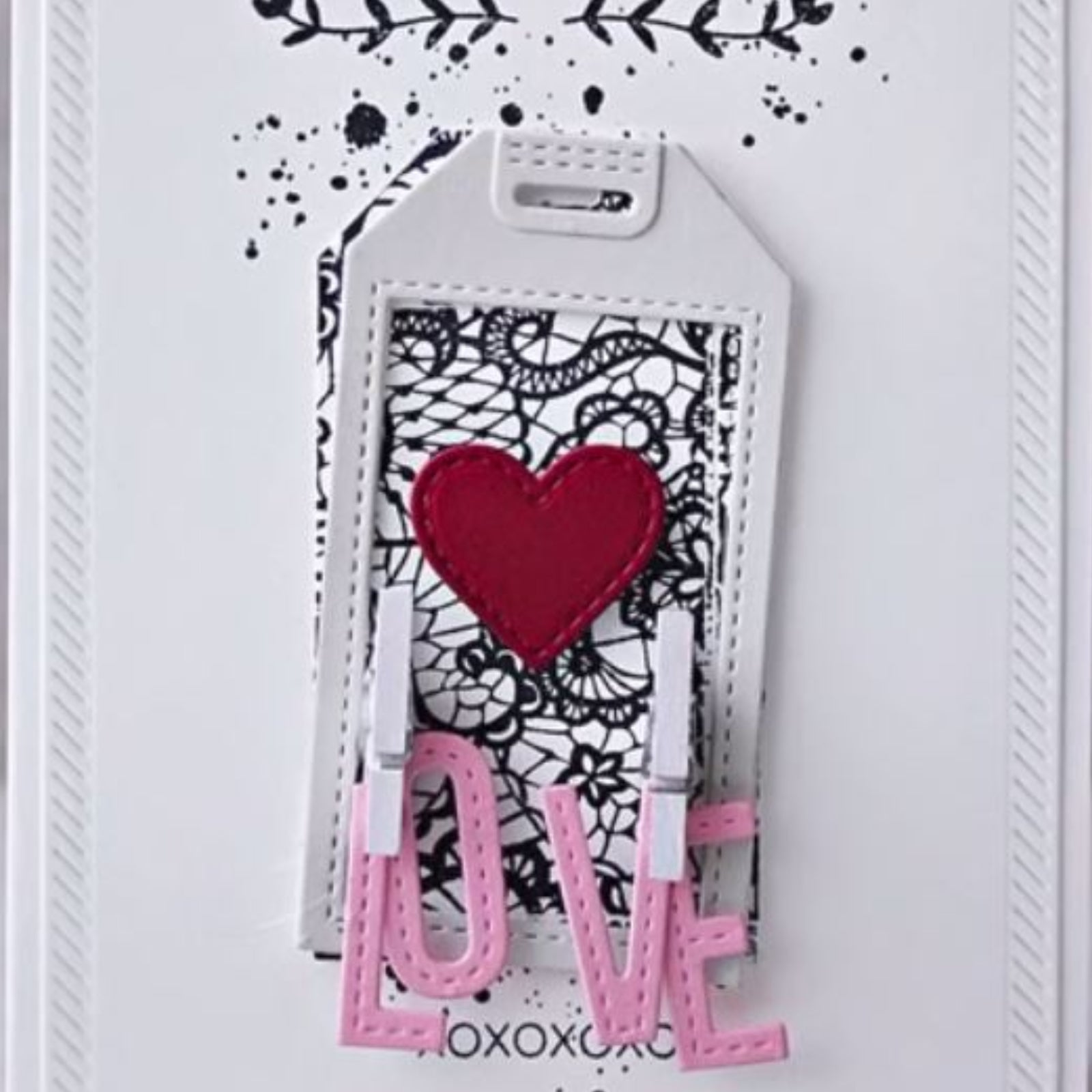 Love is in the Air Stitched Tags Cutting & Embossing Dies