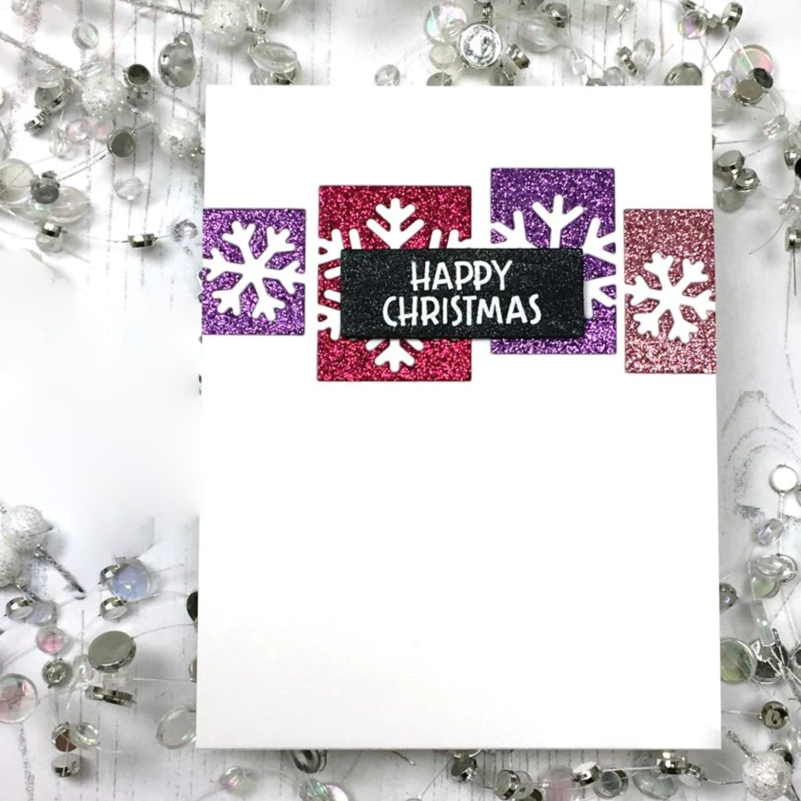 Snowflakes Cutout Rectangles Cutting Die