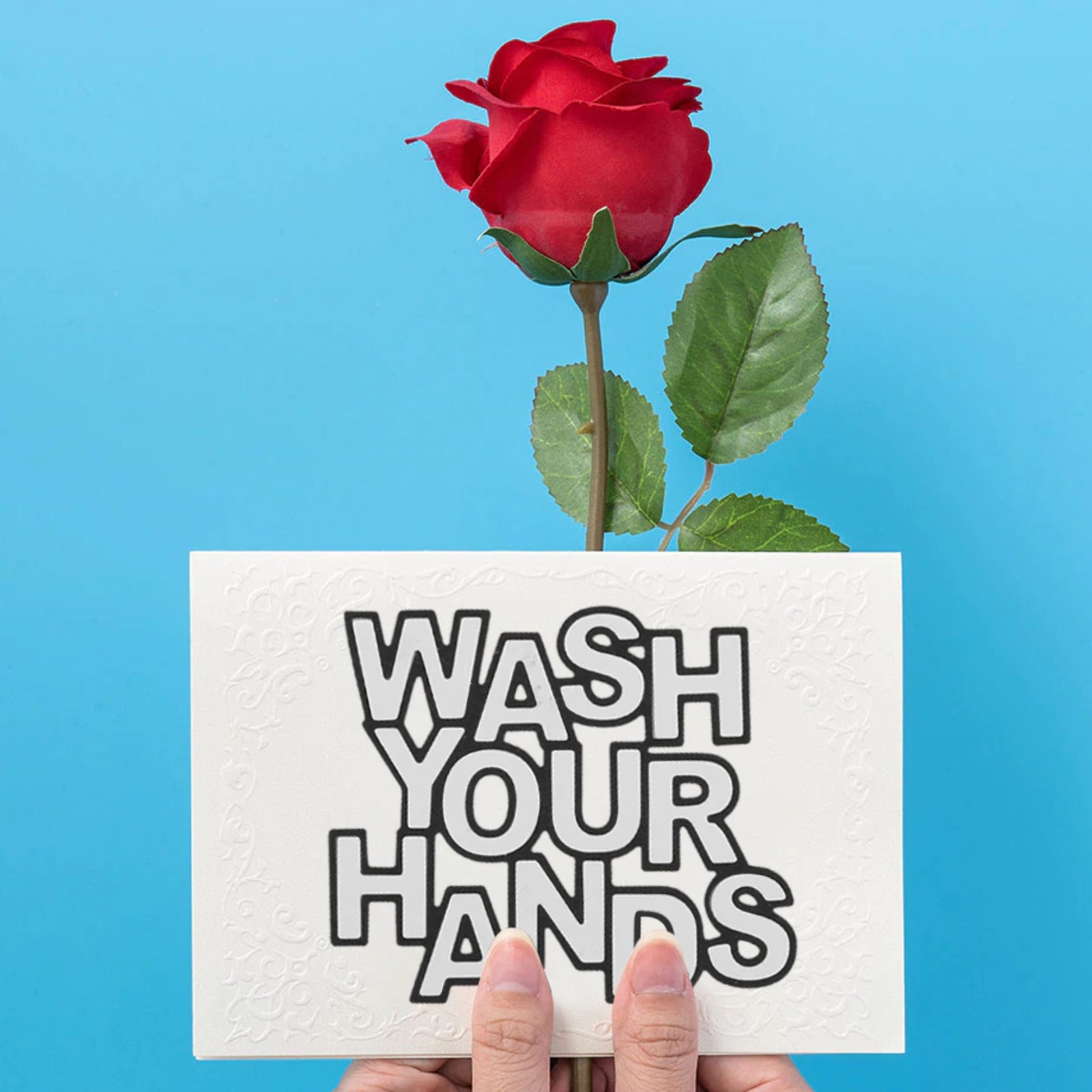 Wash Your Hands Outline Sentiment Cutting Die