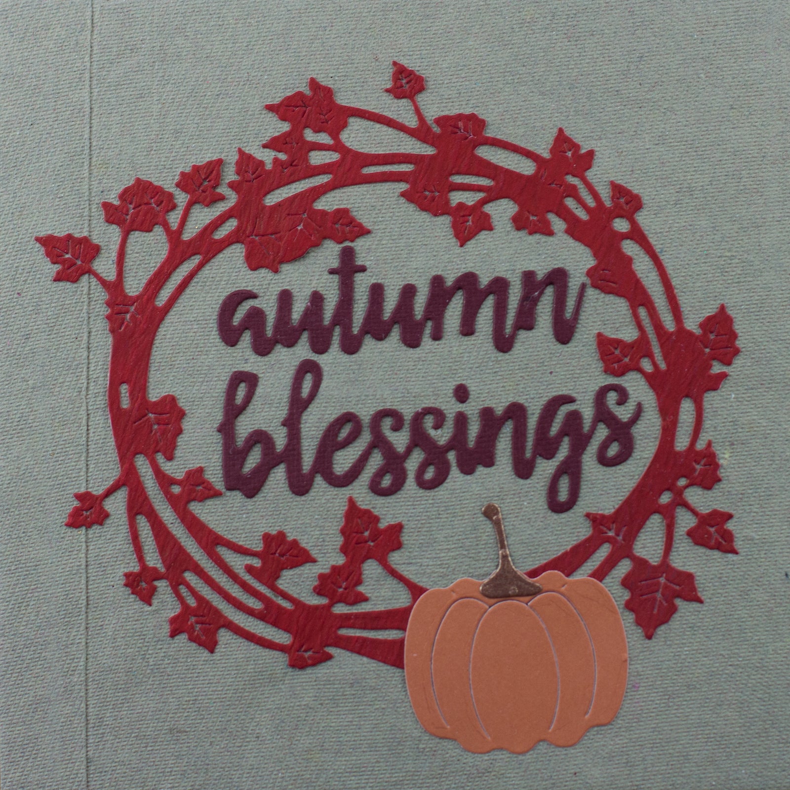 Fall Thanksgiving Words Cutting Dies