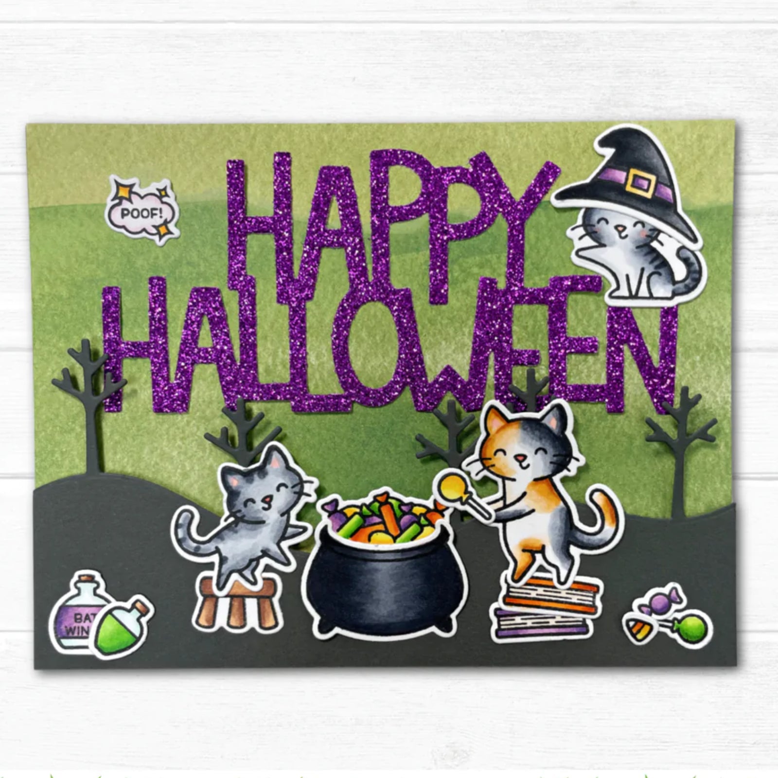 Happy Halloween Large Sentiment Words Cutting Die