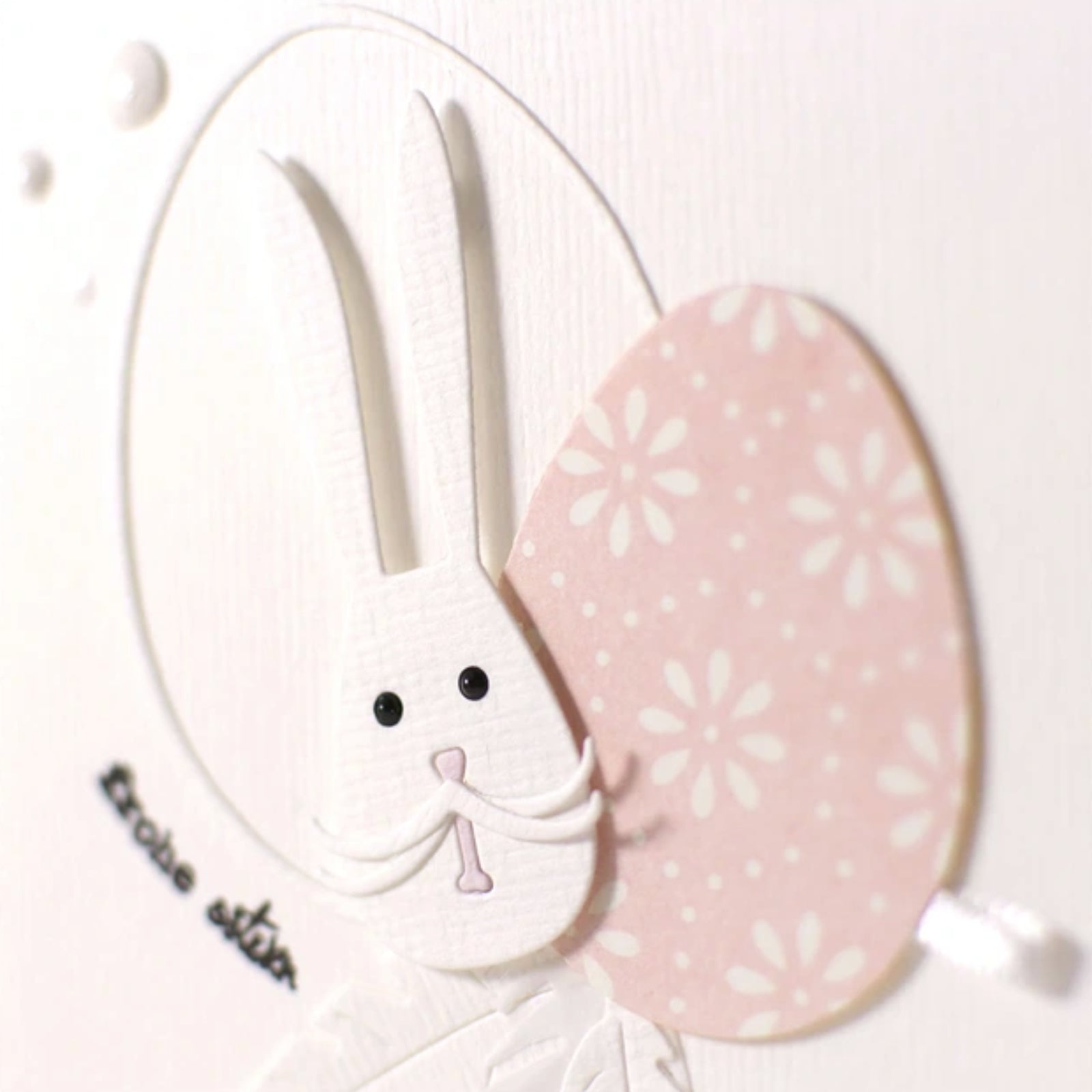 Mr. Bunny Head w Tag Cutting & Embossing Dies