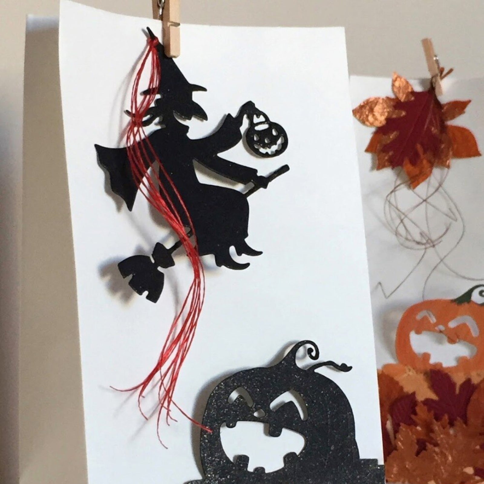 Smiling Flying Witch Halloween Cutting Die