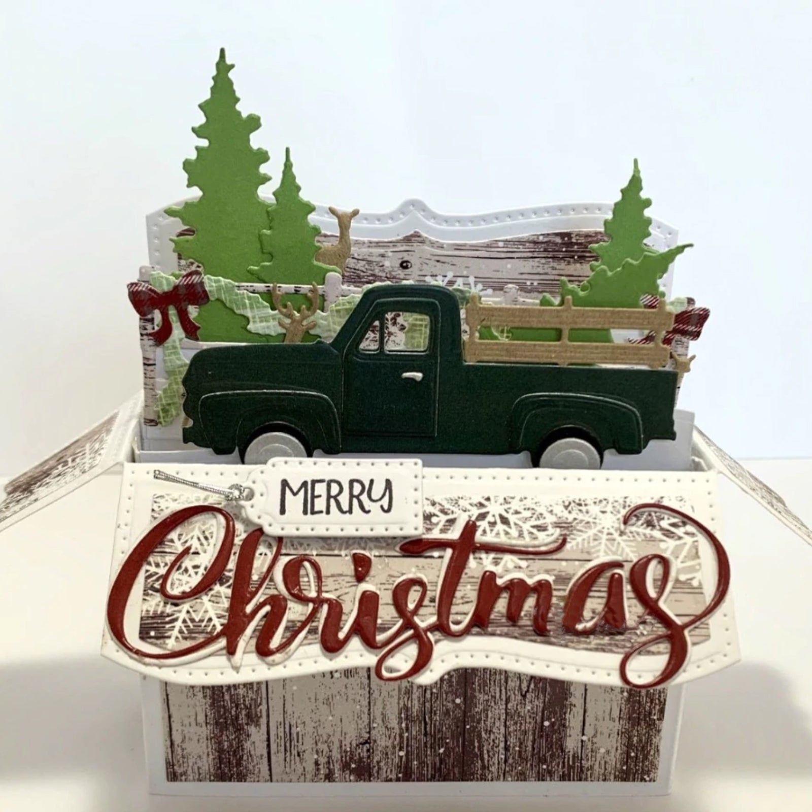 Vintage Pickup Truck Side Profile BYO Cutting & Embossing Dies