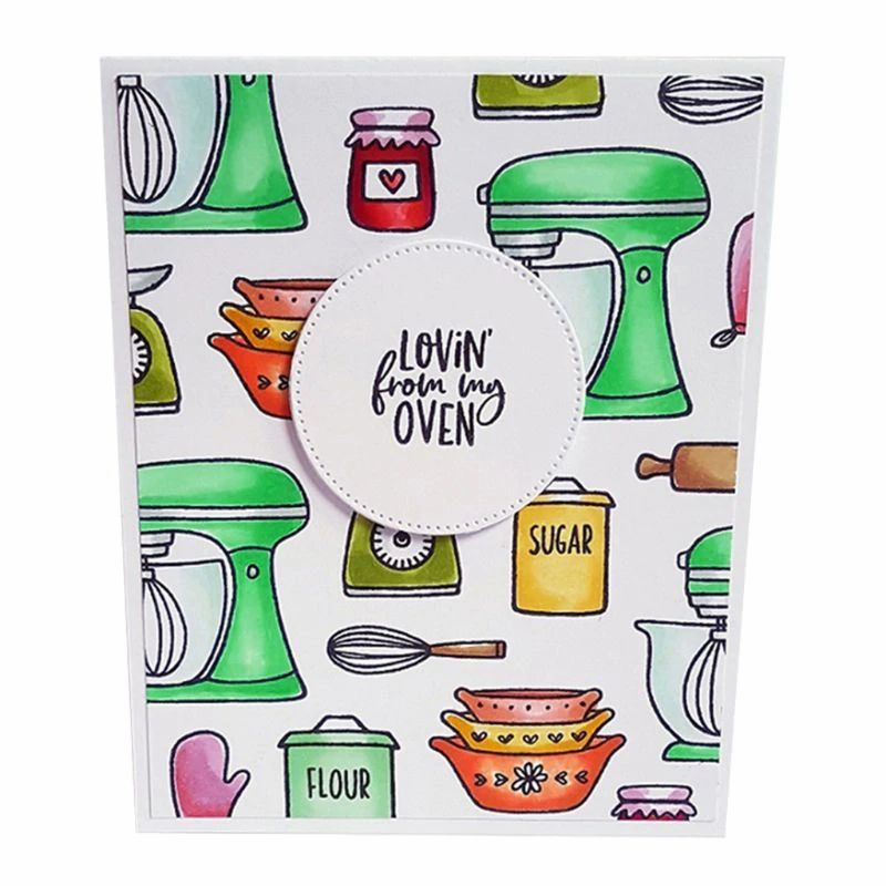 Baked With Love Kitchenware Cutting Dies & Stamps Set