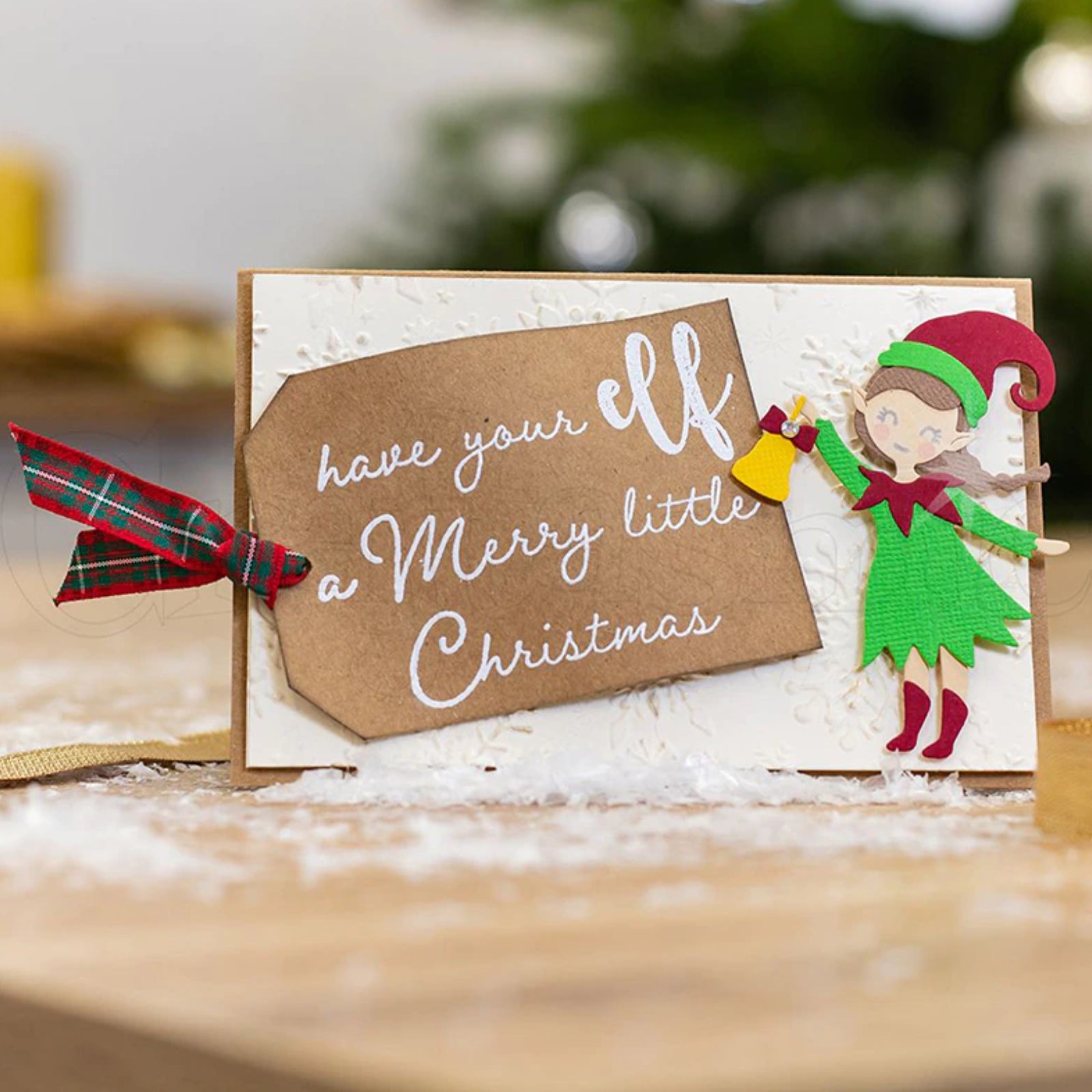 Christmas Elf w Believe Word Cutting Dies and Stamp Set
