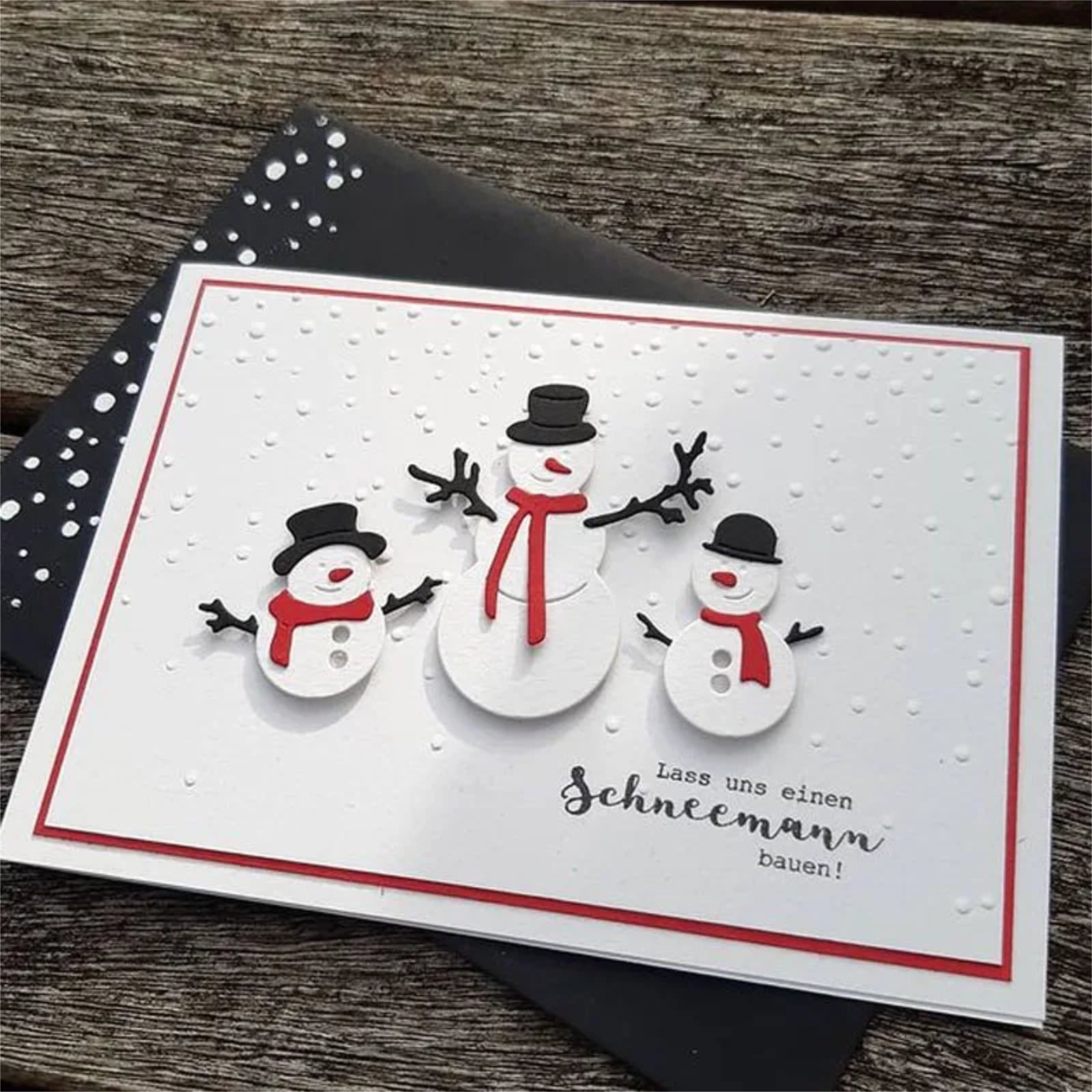 Build Your Own Snowman Trio Cutting Dies Set Style A