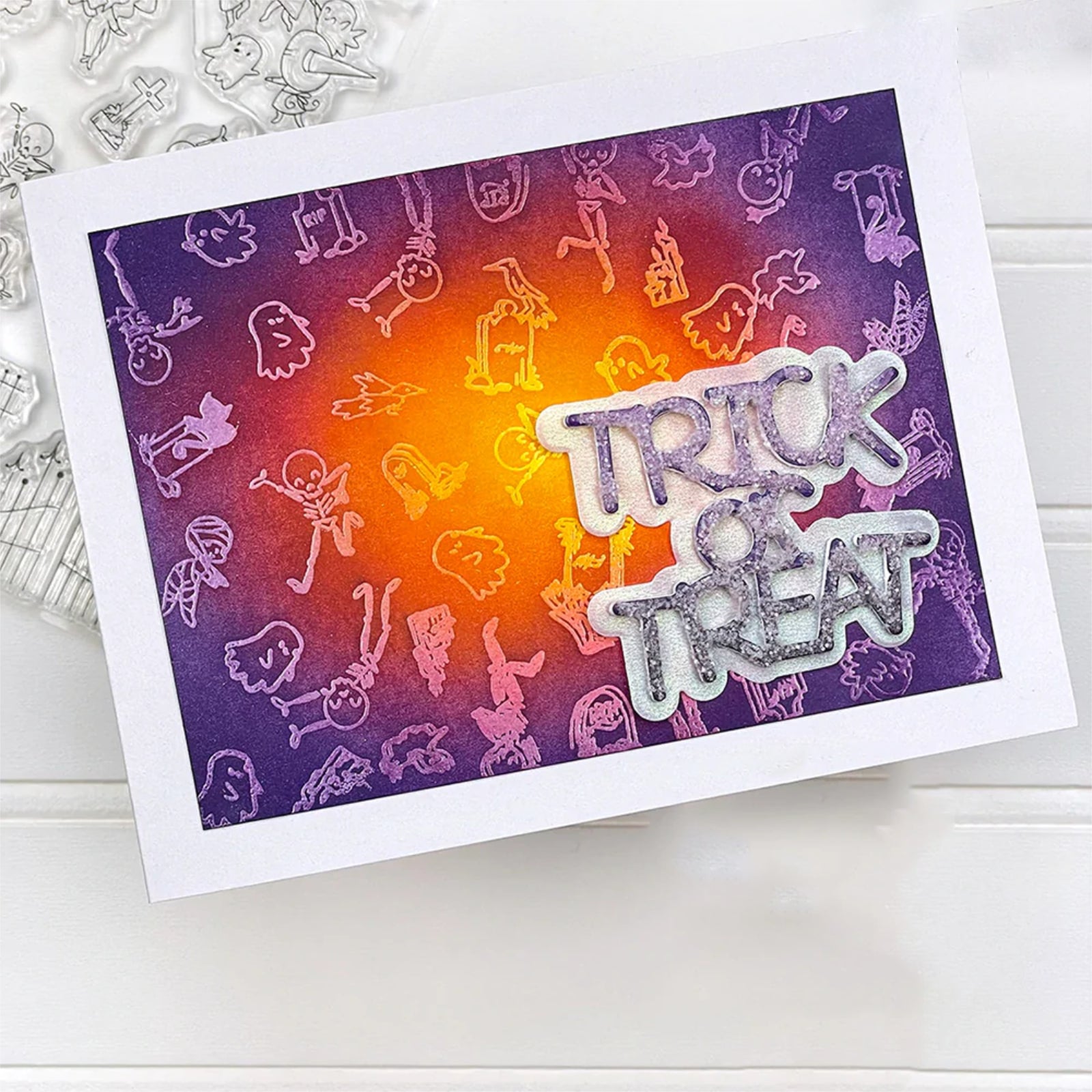 Halloween Phrases w Shadows Cutting Dies