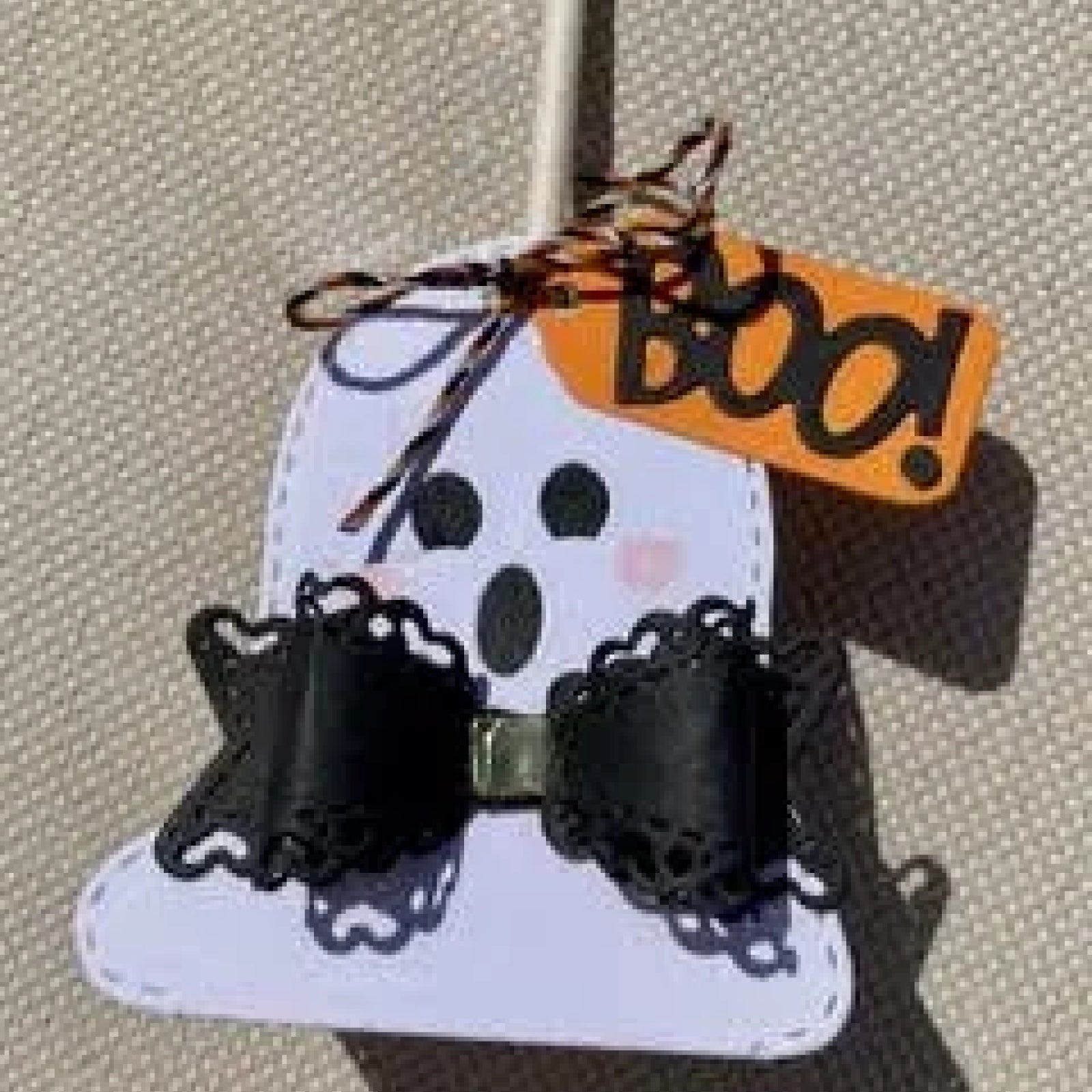 Stitched Ghost Treat Holder w BOO! Cutting & Embossing Dies