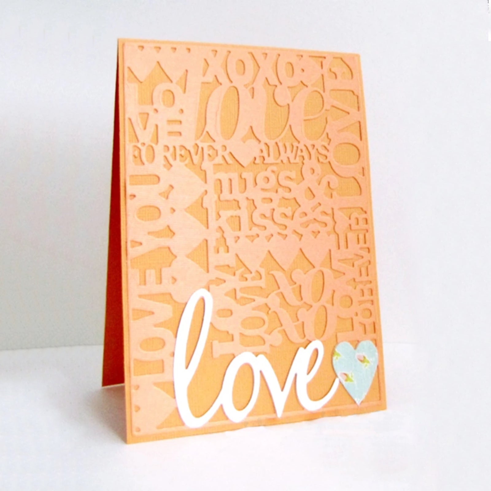 Love Sentiments Collage Background Cutting Die