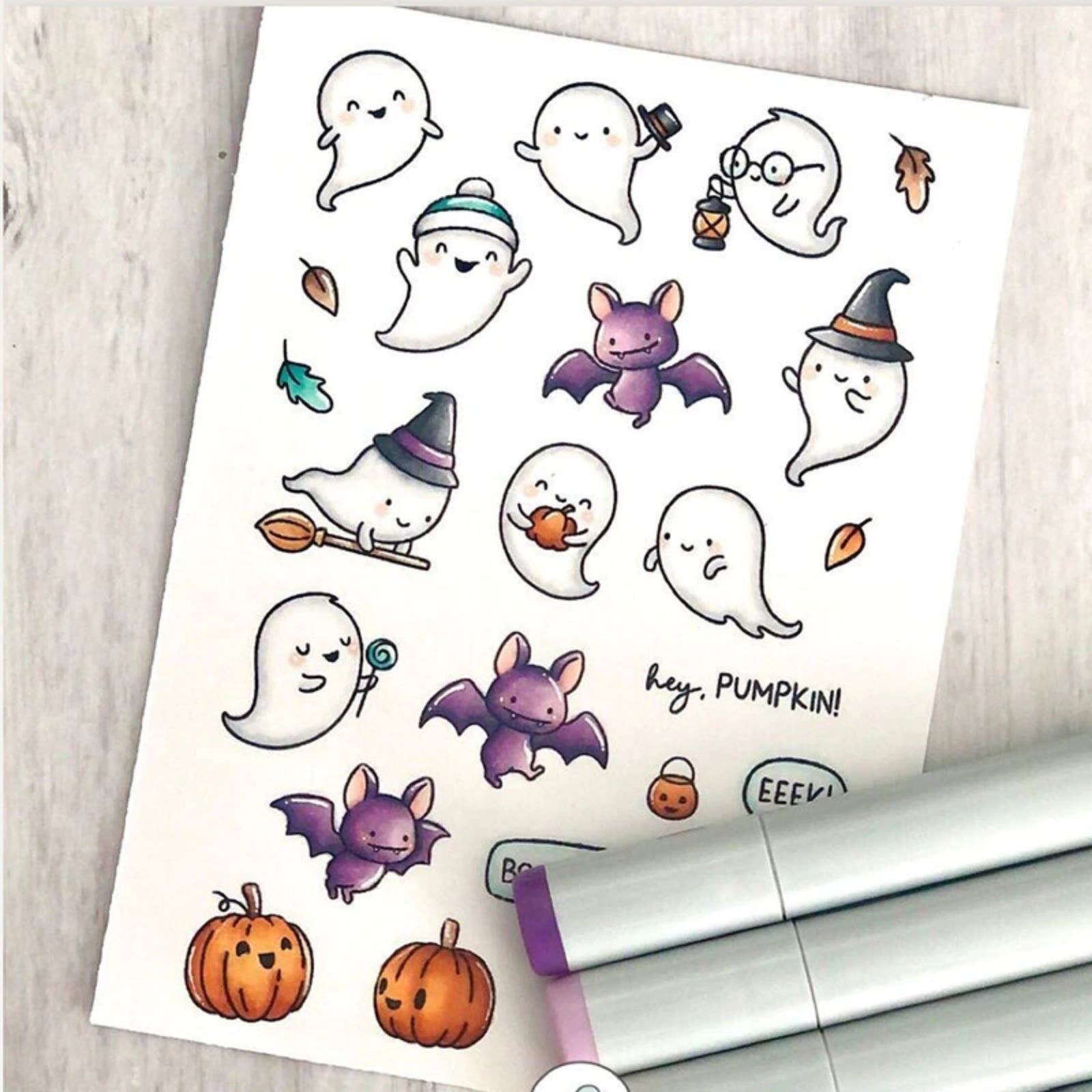 Boo Friends Halloween Cutting Dies & Stamps Set