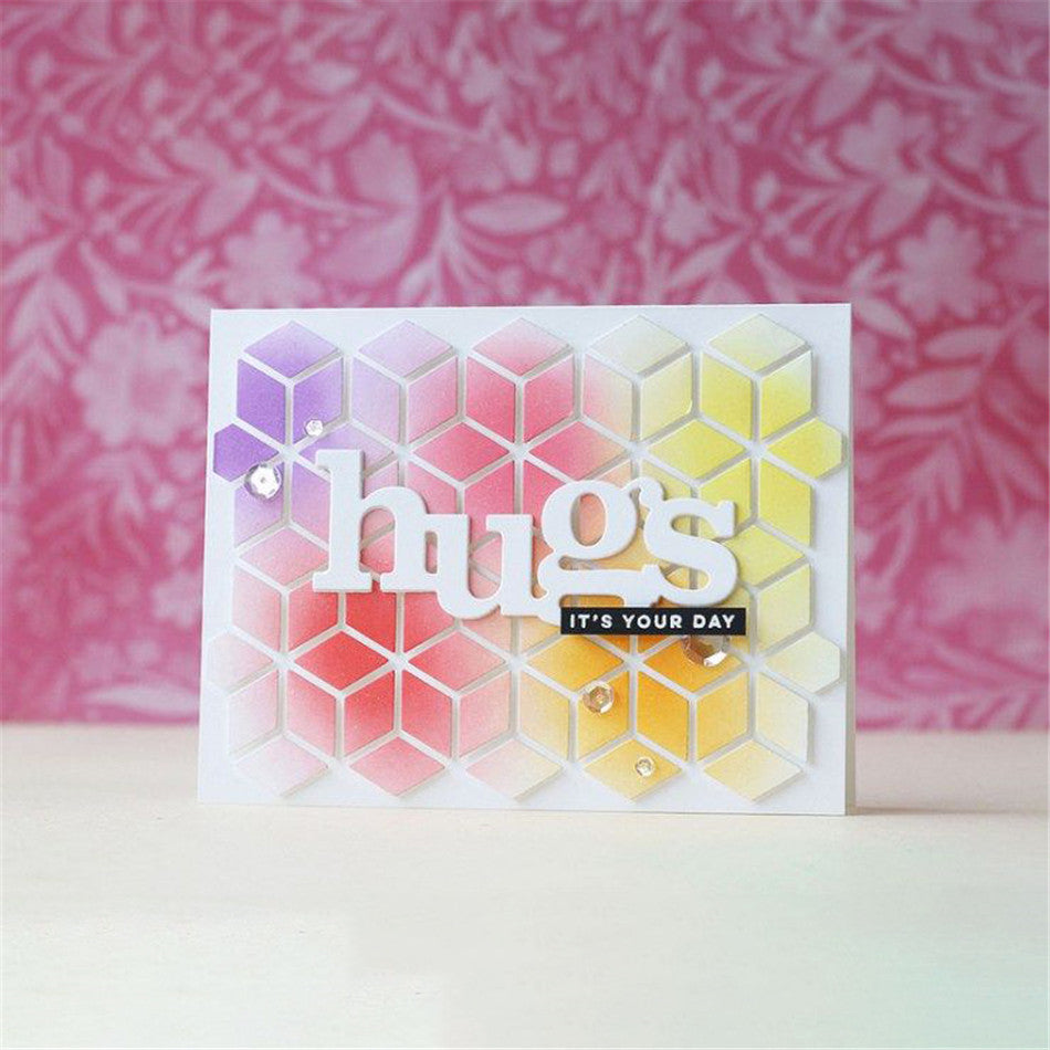 Snowflake / Star / Cubes Geometric Shapes Background Cutting Die