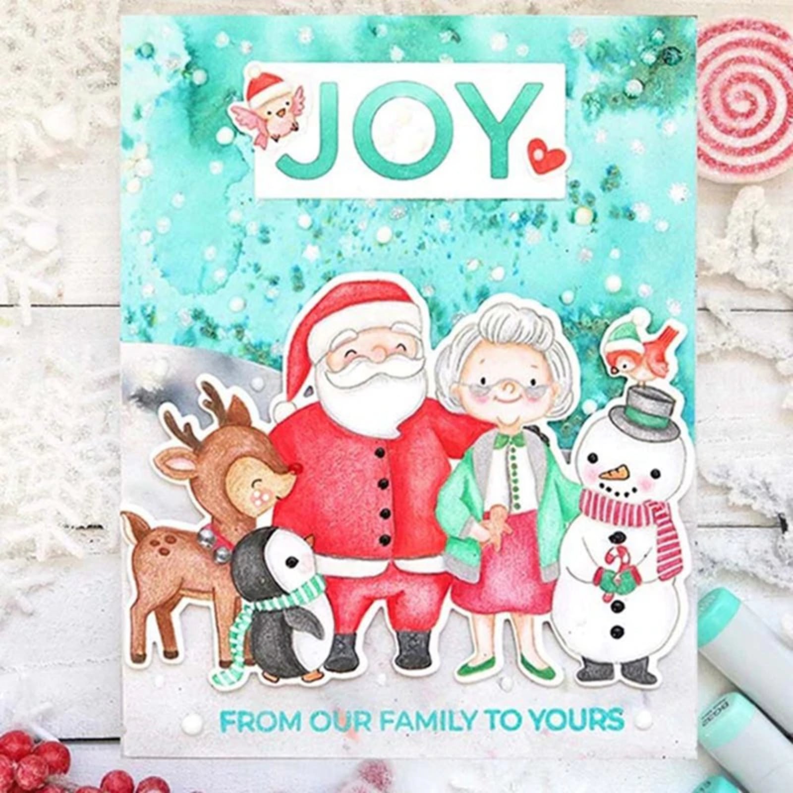 Merry Christmas Sentiments Builder Stamp Set