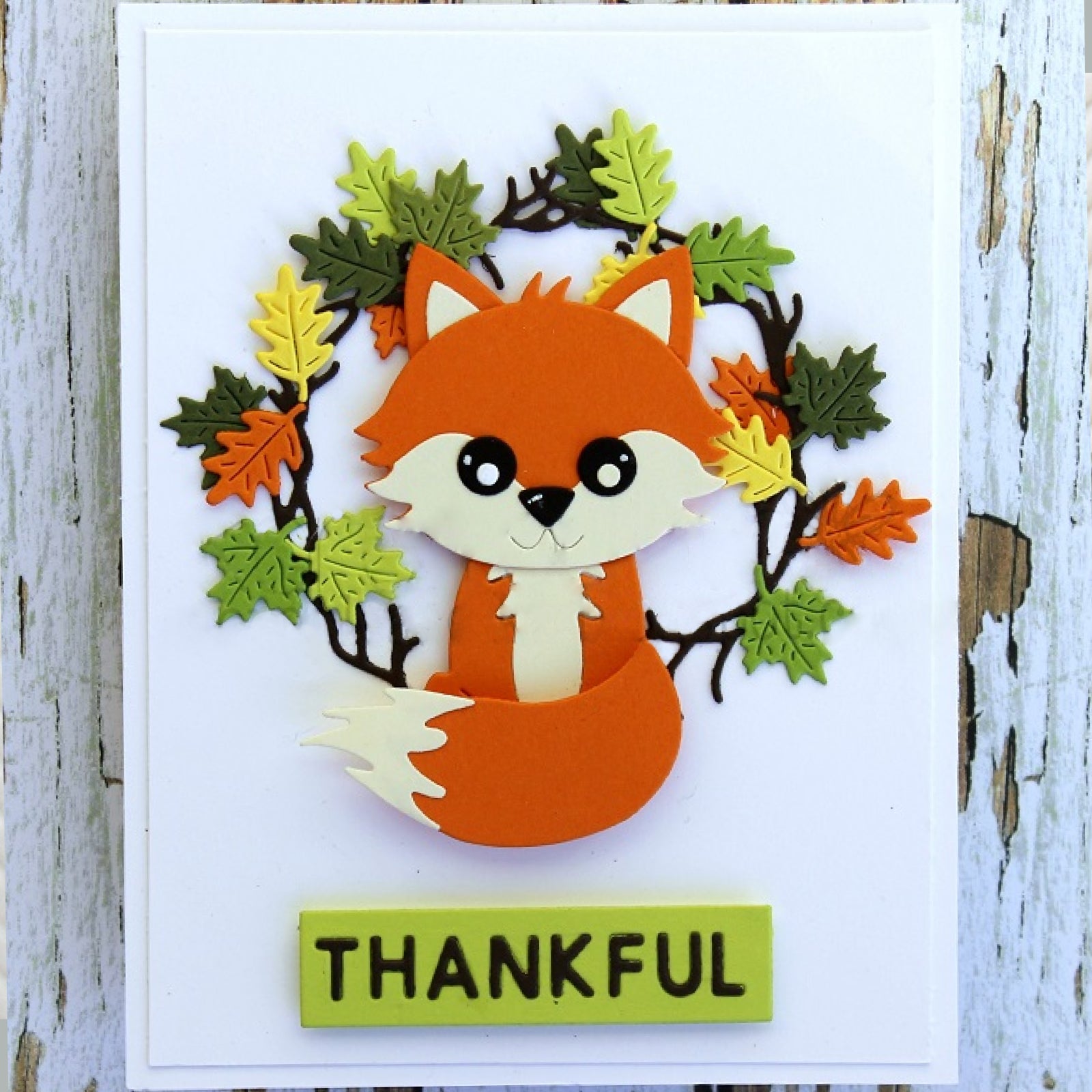 Autumn Block Sentiment Words Cutting Dies