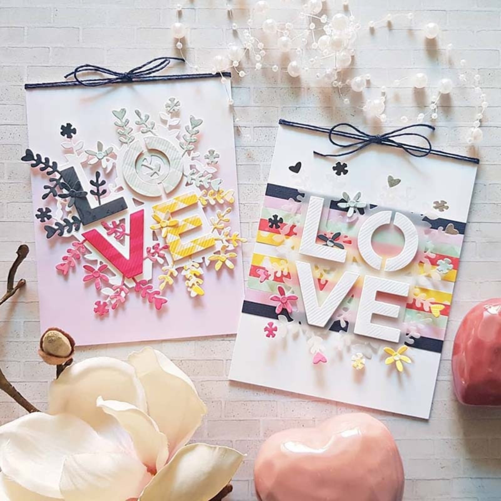 Blooming Love Word Cutting & Embossing Dies